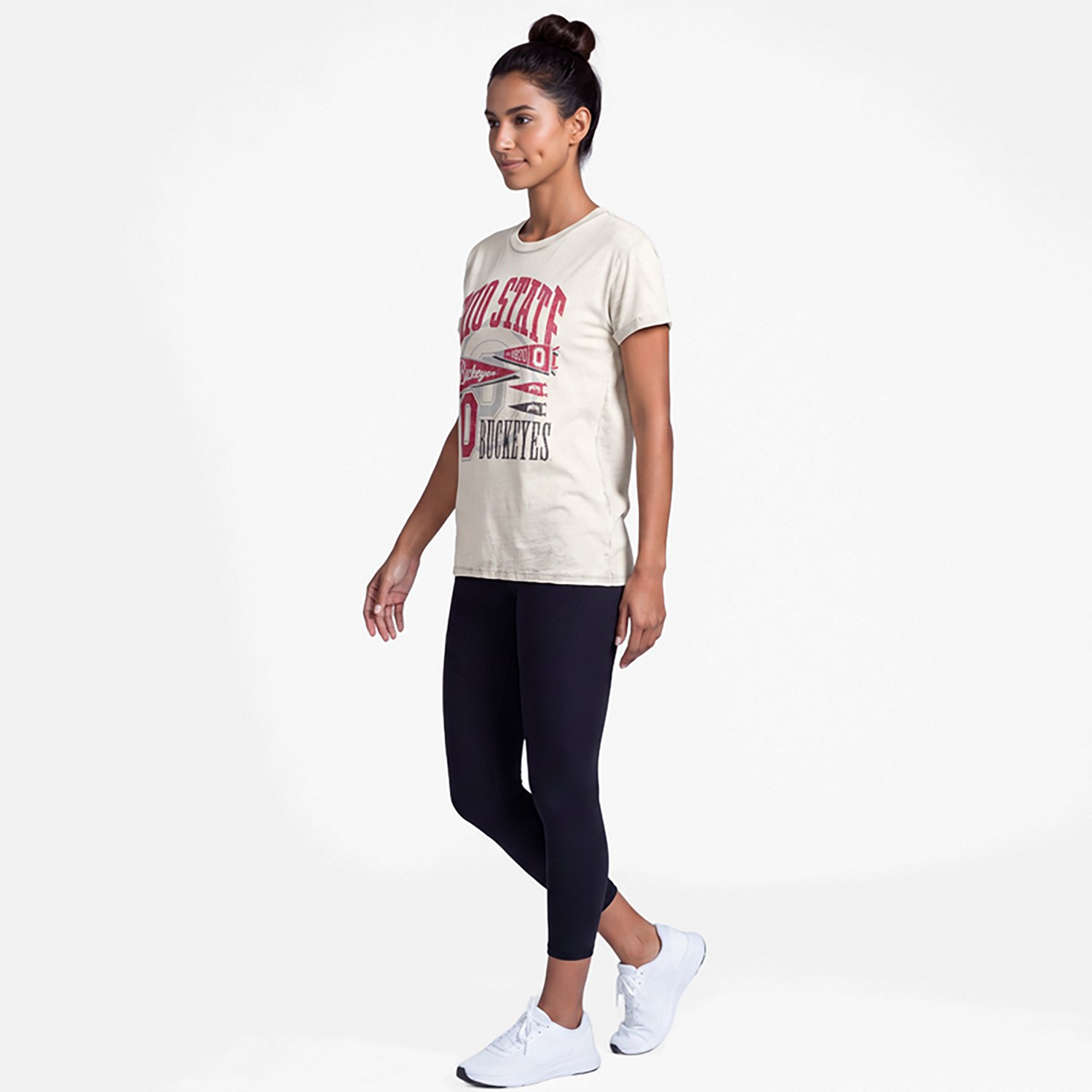 Pressbox Ohio State Women's Rusky Boyfriend Short Sleeve T-shirt