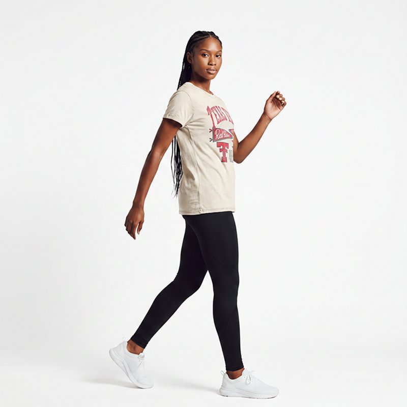 Pressbox Women's Texas Tech Rusky Boyfriend Short Sleeve T-shirt