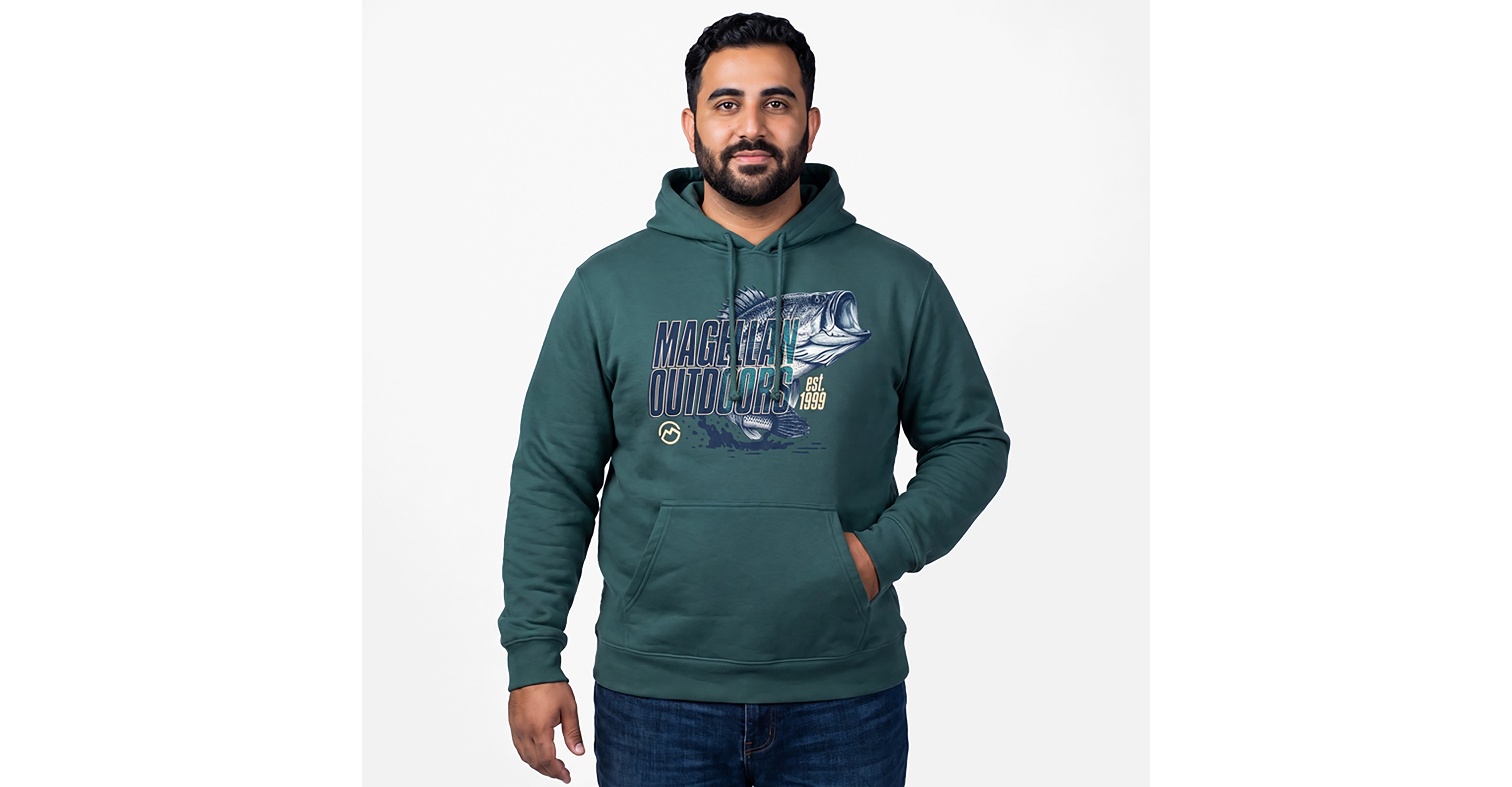 Magellan Outdoors Men's Fish Tap Brush Hoodie