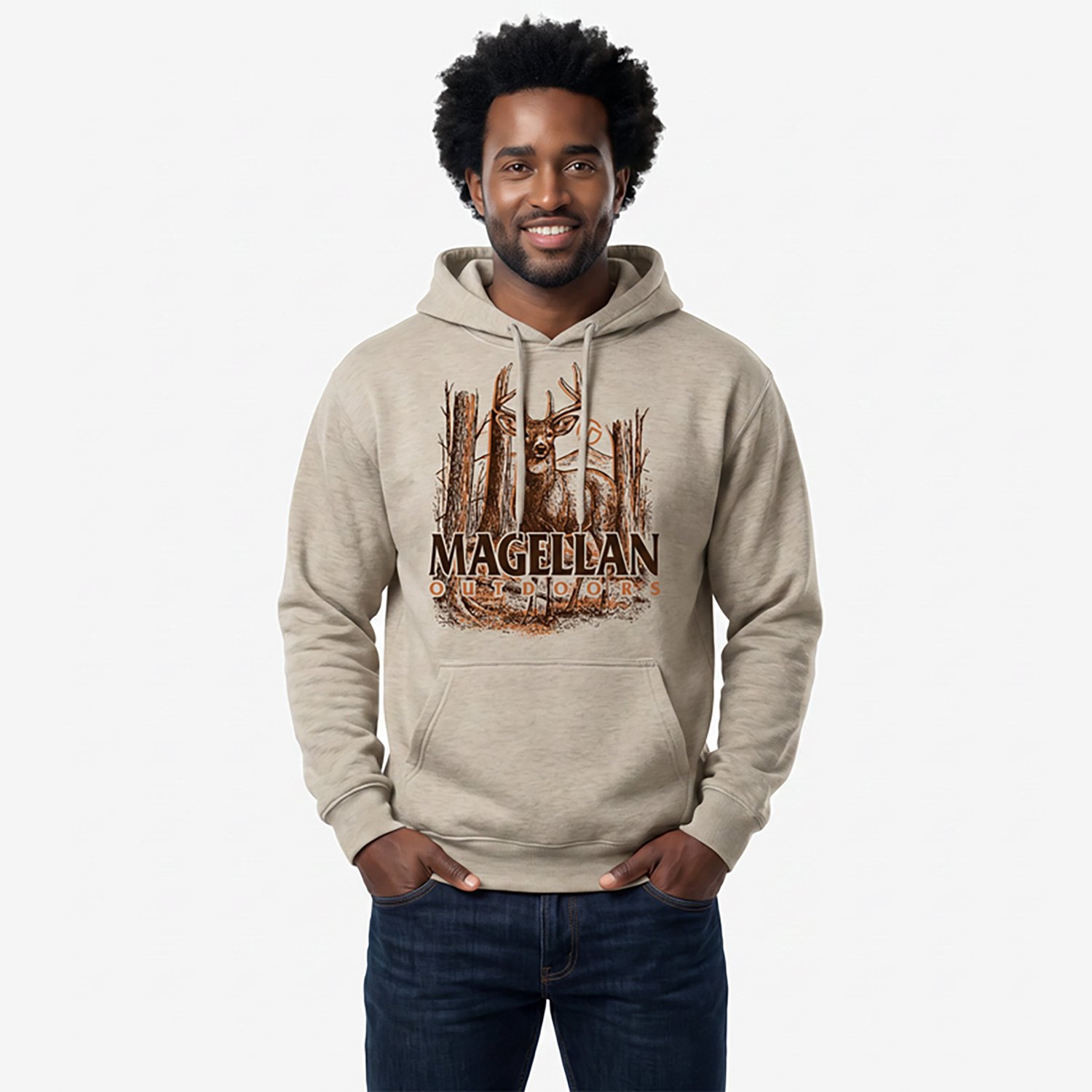 Magellan Outdoors Men's Deer Crisp Air Hoodie