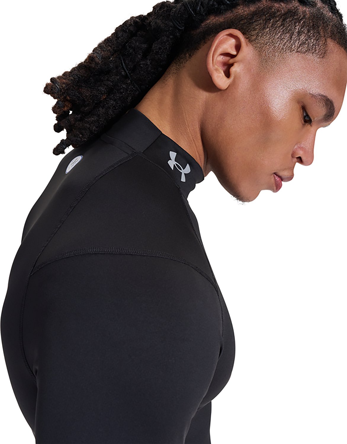 Under Armour Men's ColdGear Elite Comp Mock Long Sleeve Base Layer - view number 4