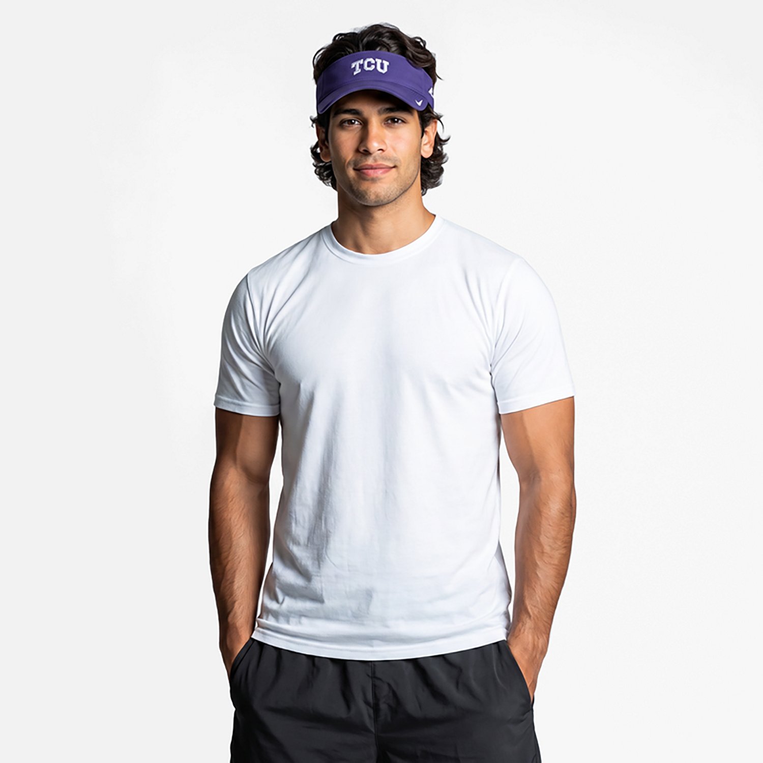 Nike Adults' TCU Horned Frogs Ace Visor