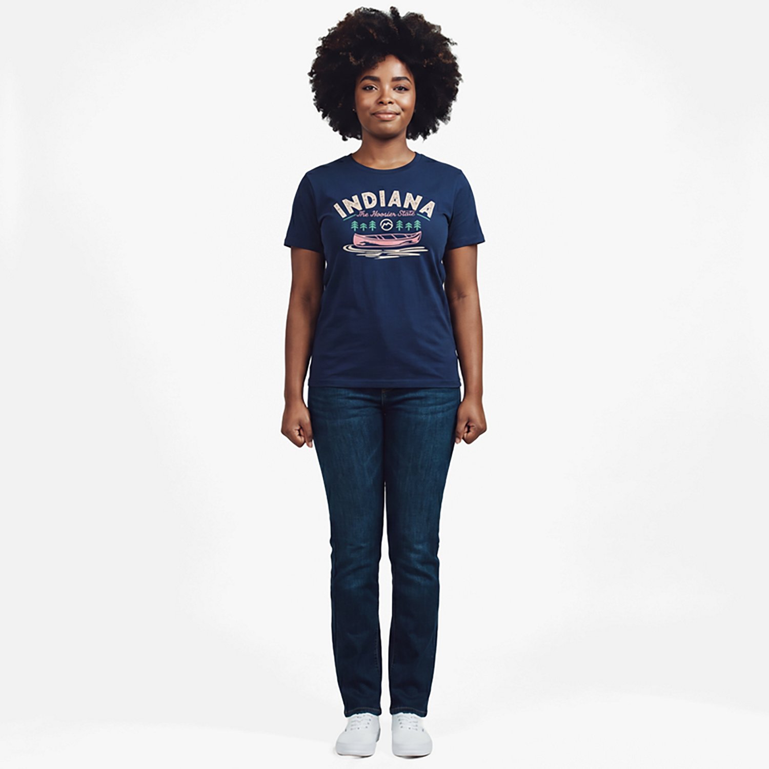 Magellan Outdoors Women's Floating Indiana State Short Sleeve T-Shirt