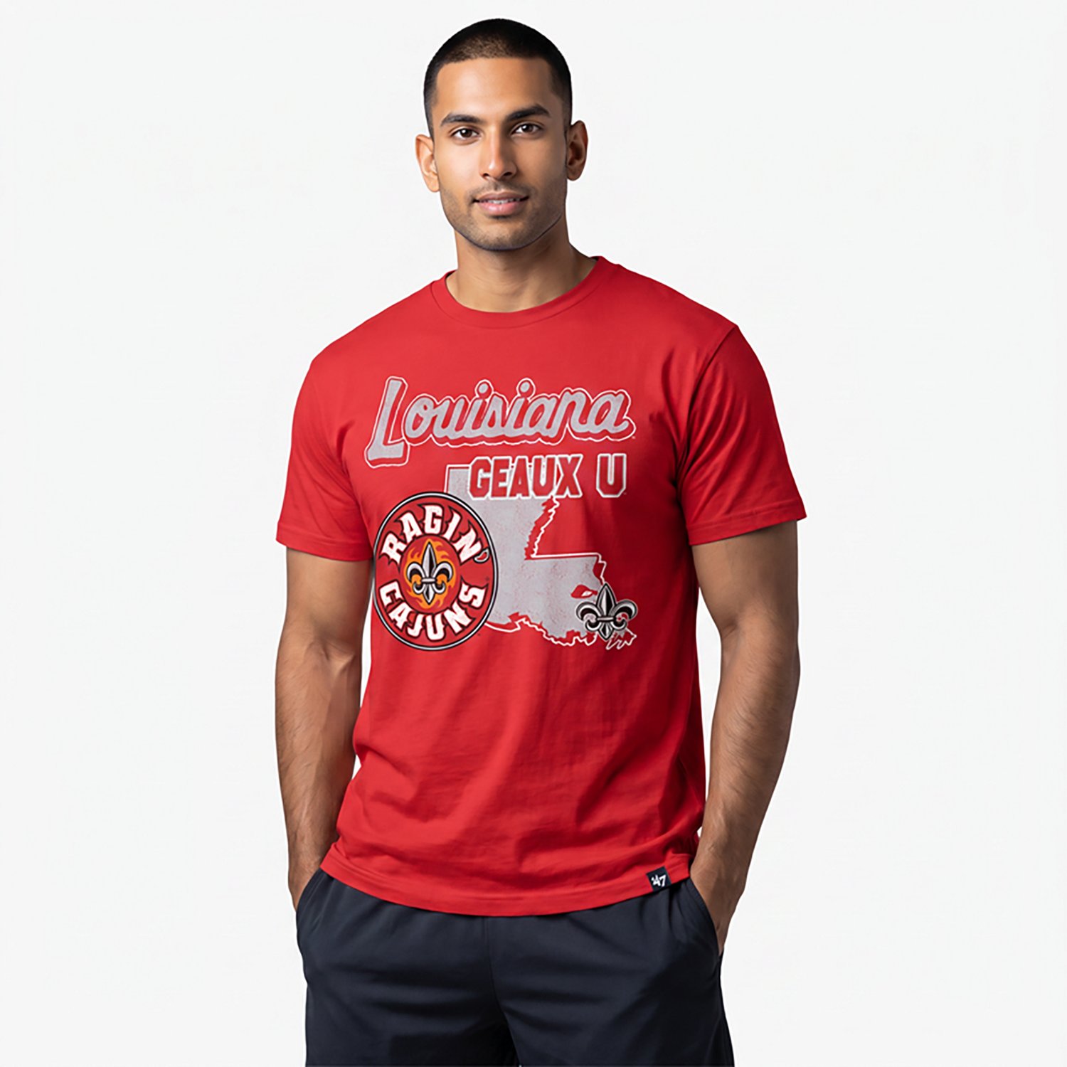 '47 Men's Louisiana-Lafayette Mascot Mania Foundation Short Sleeve T-shirt
