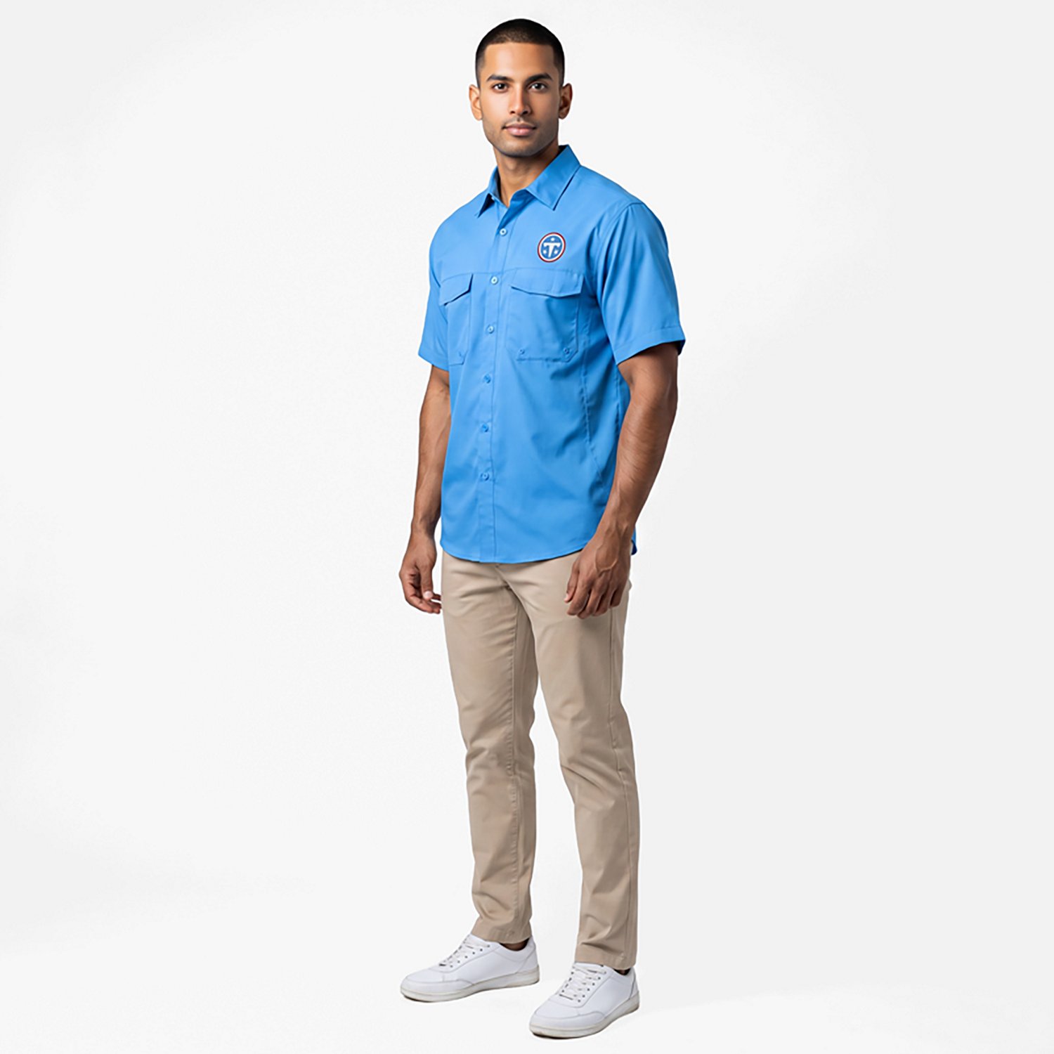 Antigua Men's Tennessee Titans Game Day Fishing Shirt - view number 2