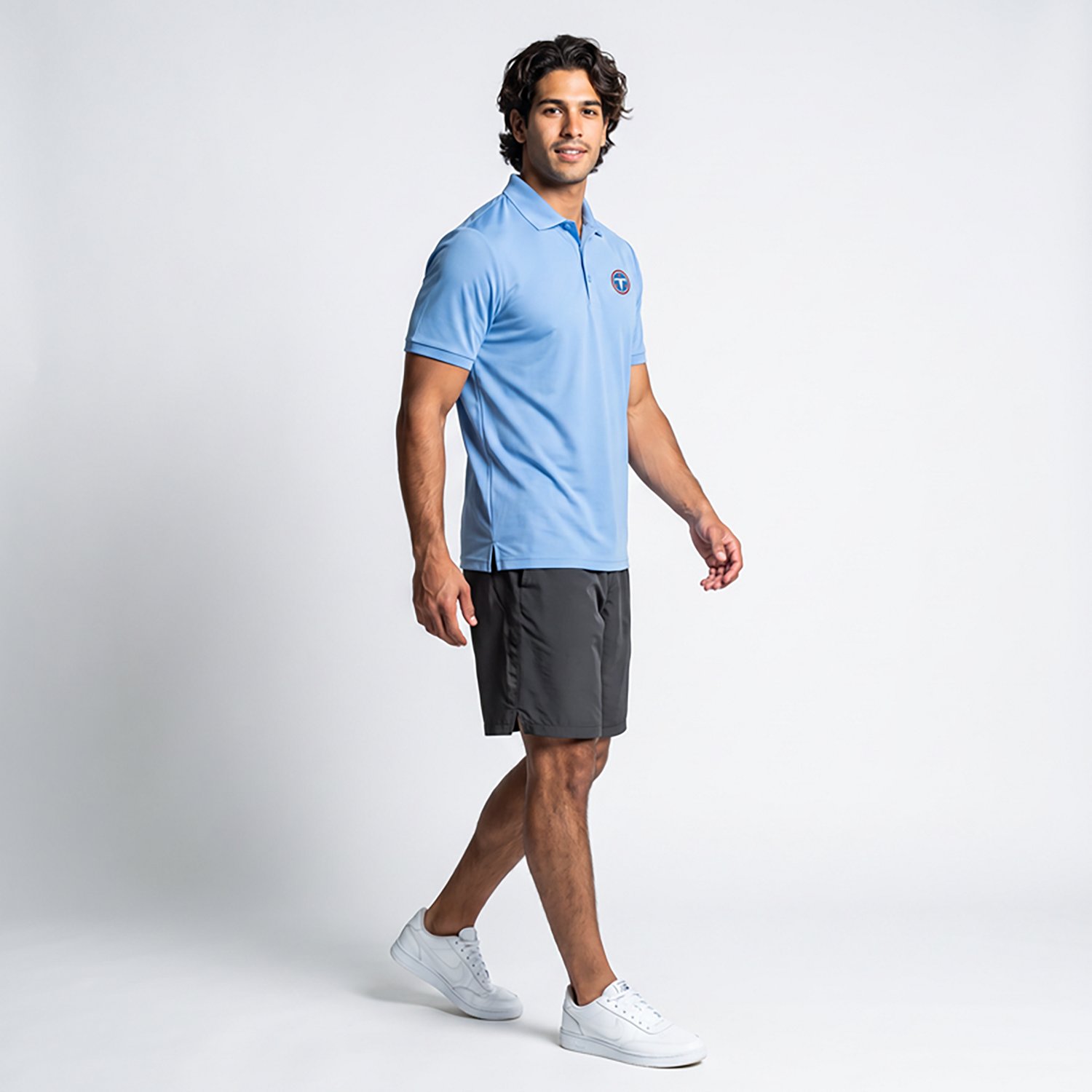 Antigua Men's Tennessee Titans Legacy Pique Short Sleeve Polo Shirt - view number 2