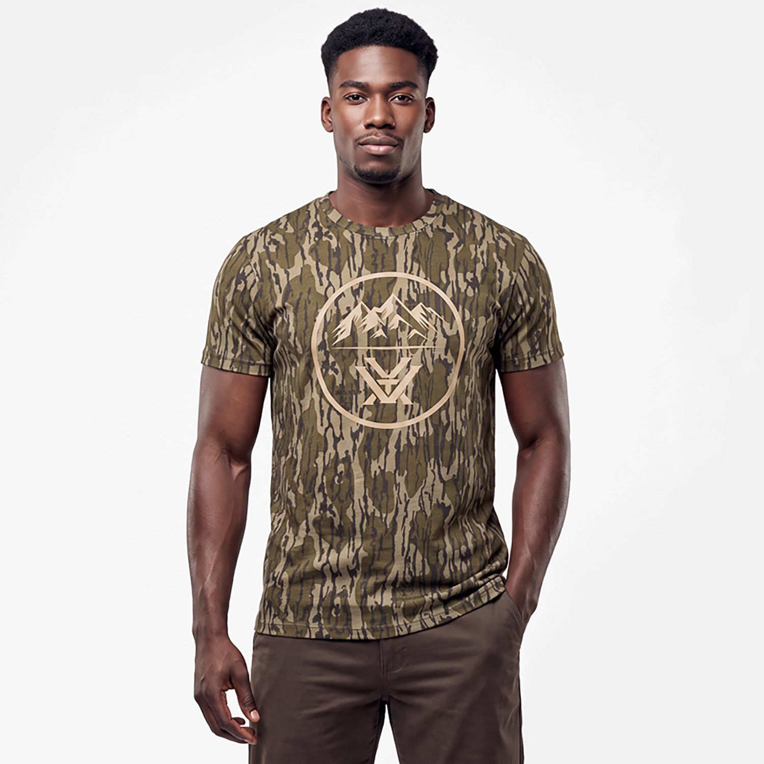 Vortex Optics Men's Mossy Oak Bottomland 3 Peaks T-Shirt - view number 2