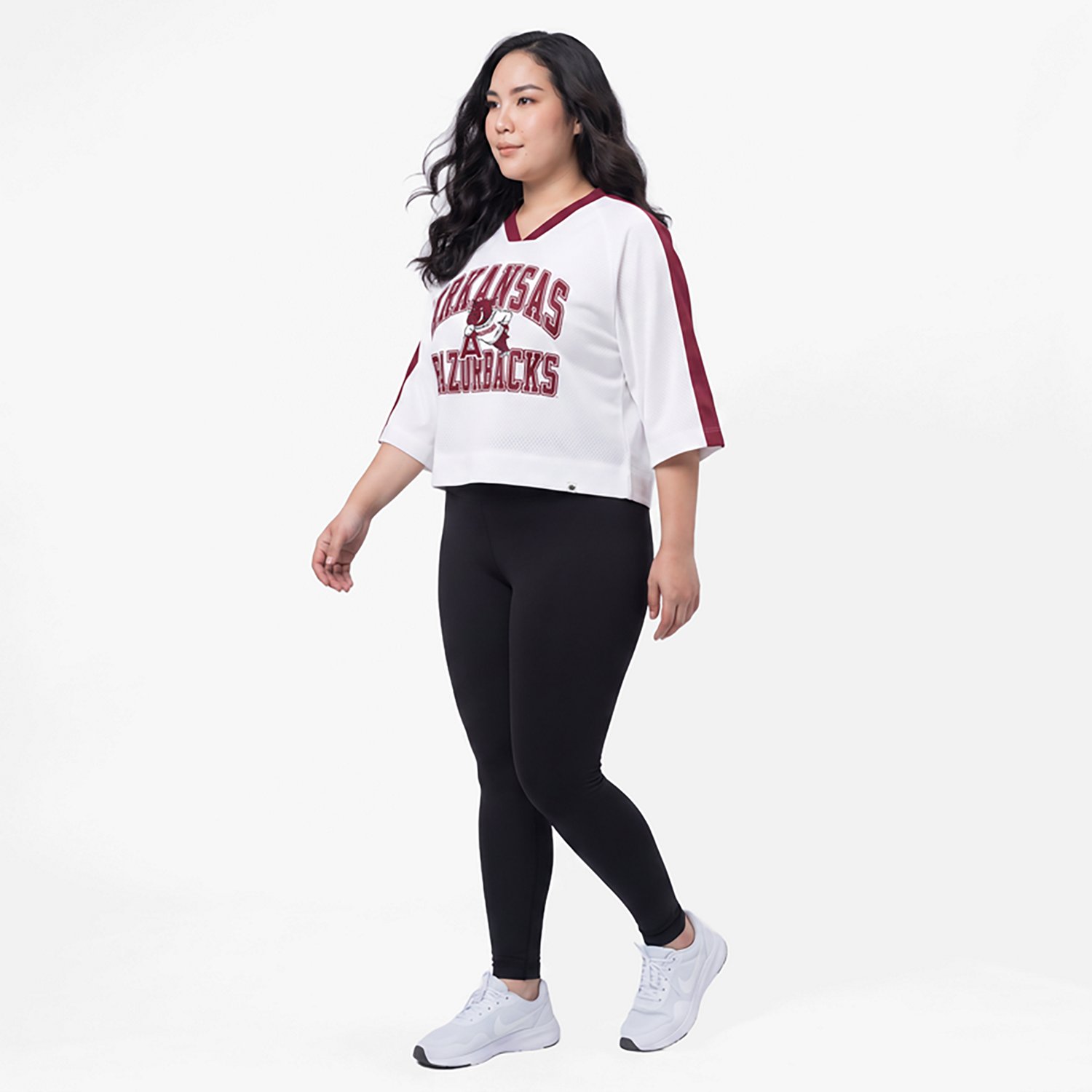 '47 Women's Arkansas Overarch Drop Needle Short Sleeve T-shirt
