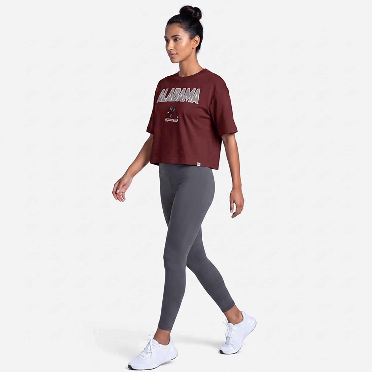 '47 Women's Alabama First Rank II Foundation Crop Short Sleeve T-shirt