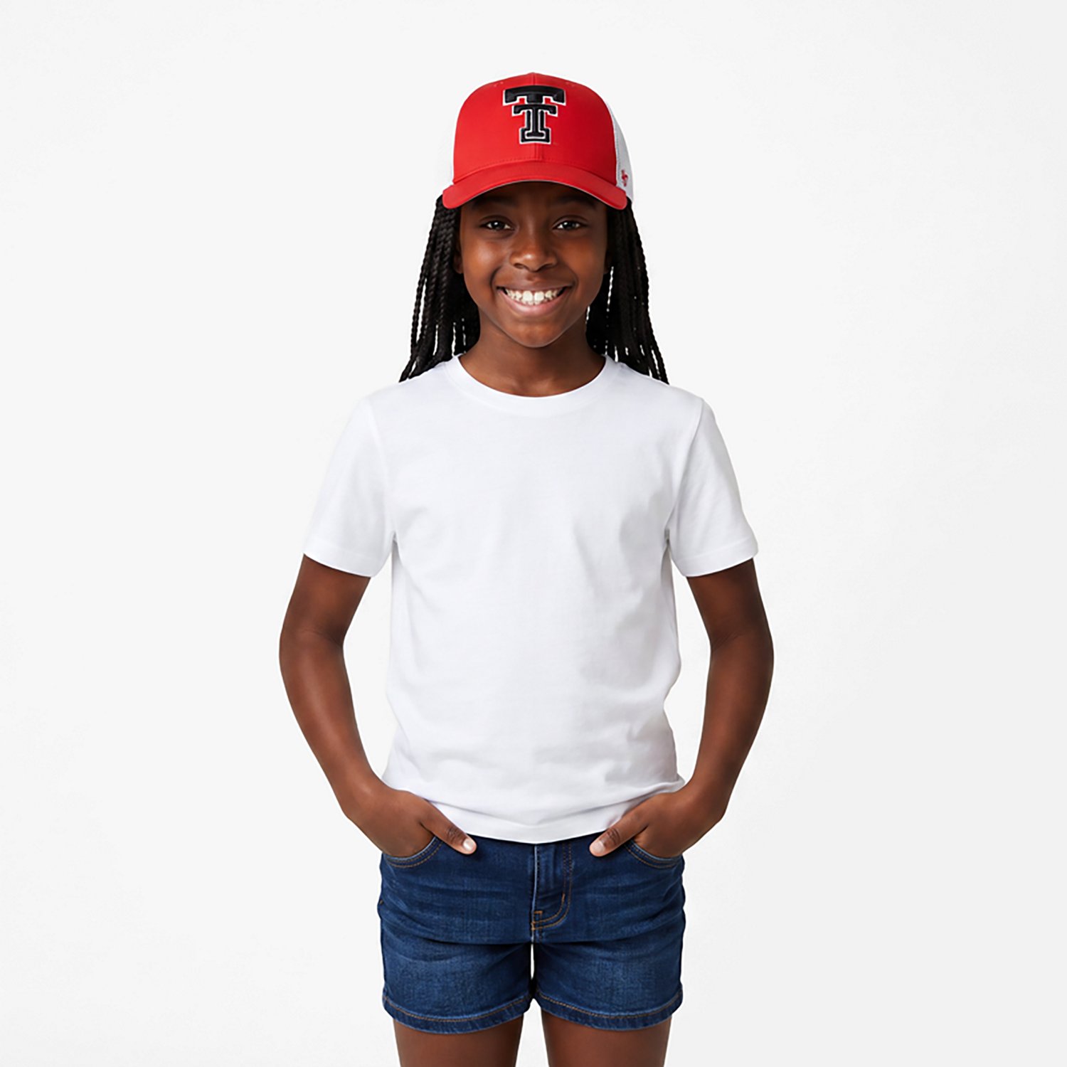 47 Youth Texas Tech Primary Logo Trucker Cap