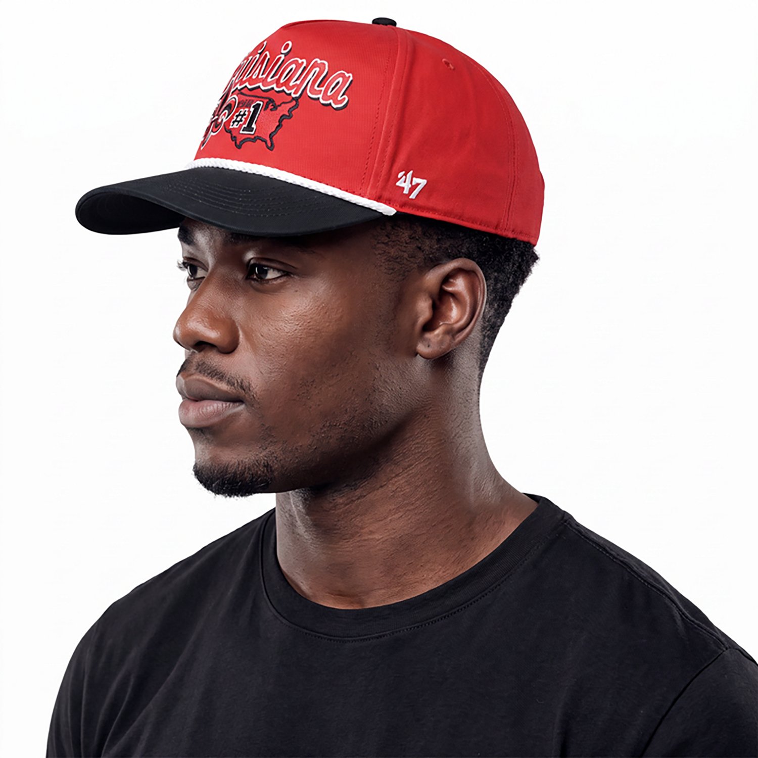 47 Adults' Louisiana Lafayette Primary Logo Mascot Mania Hitch Cap