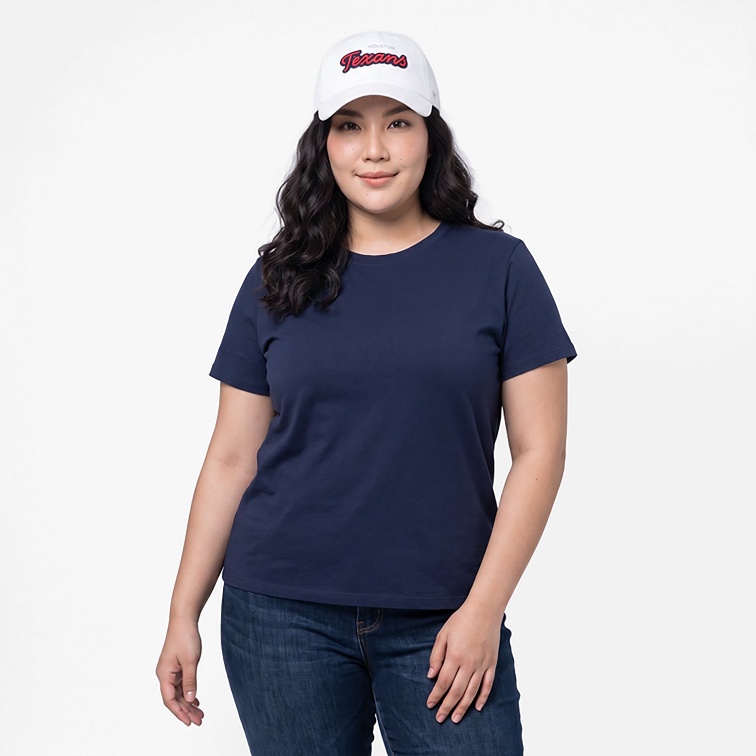 '47 Women's Texans Trendy Script Clean Up Cap