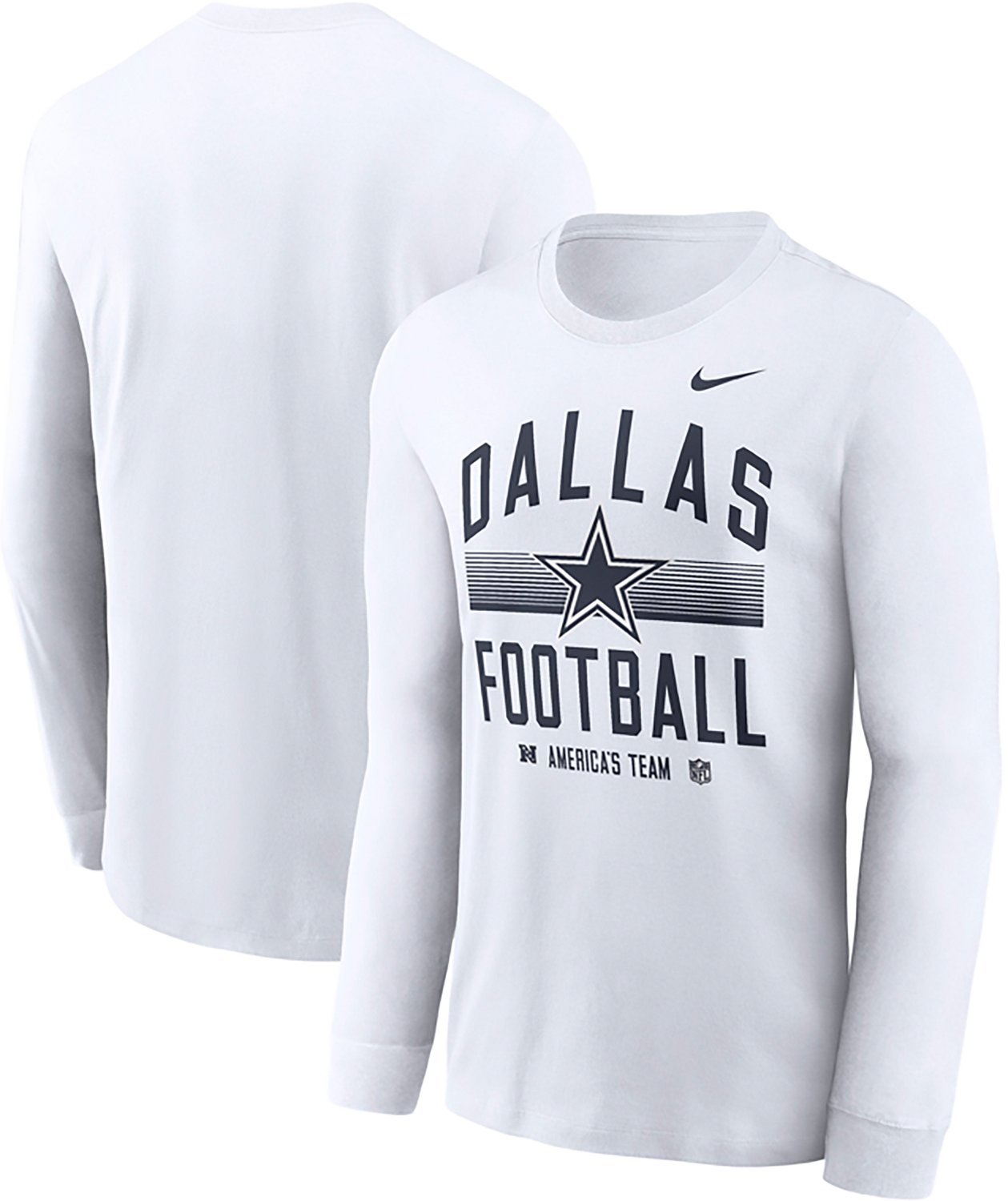 Nike Men's Dallas Cowboys Gradient Essential Long Sleeve T-Shirt - view number 3