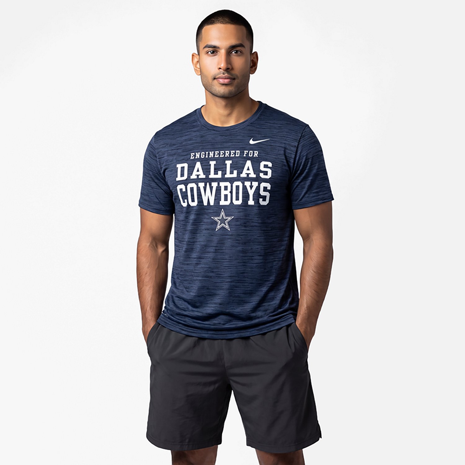 Nike Men’s Dallas Cowboys Know the Game Velocity Short Sleeve T‑shirt