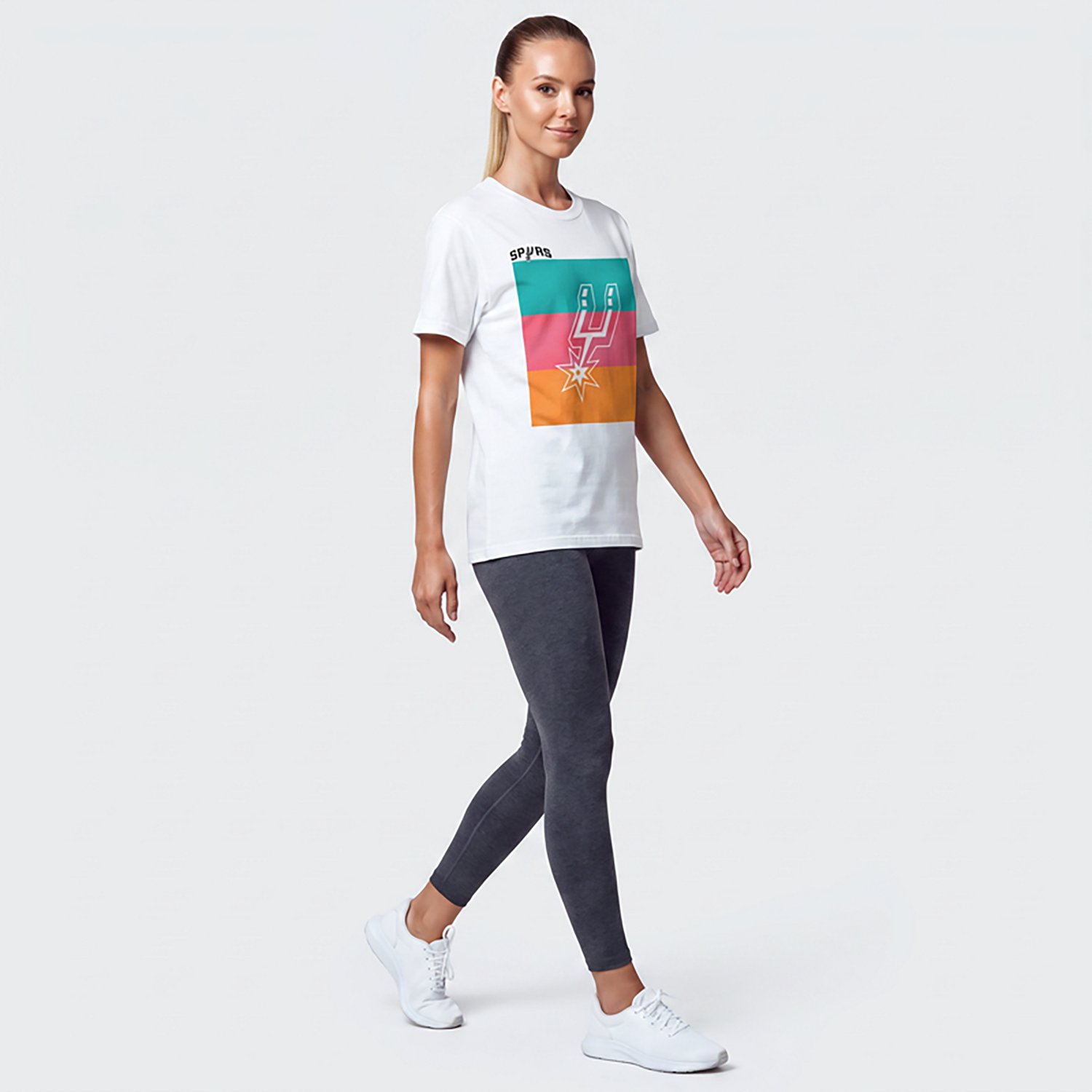 Stadium Essentials Women's Spurs Faded Pop Urban Short Sleeve Tee - view number 2