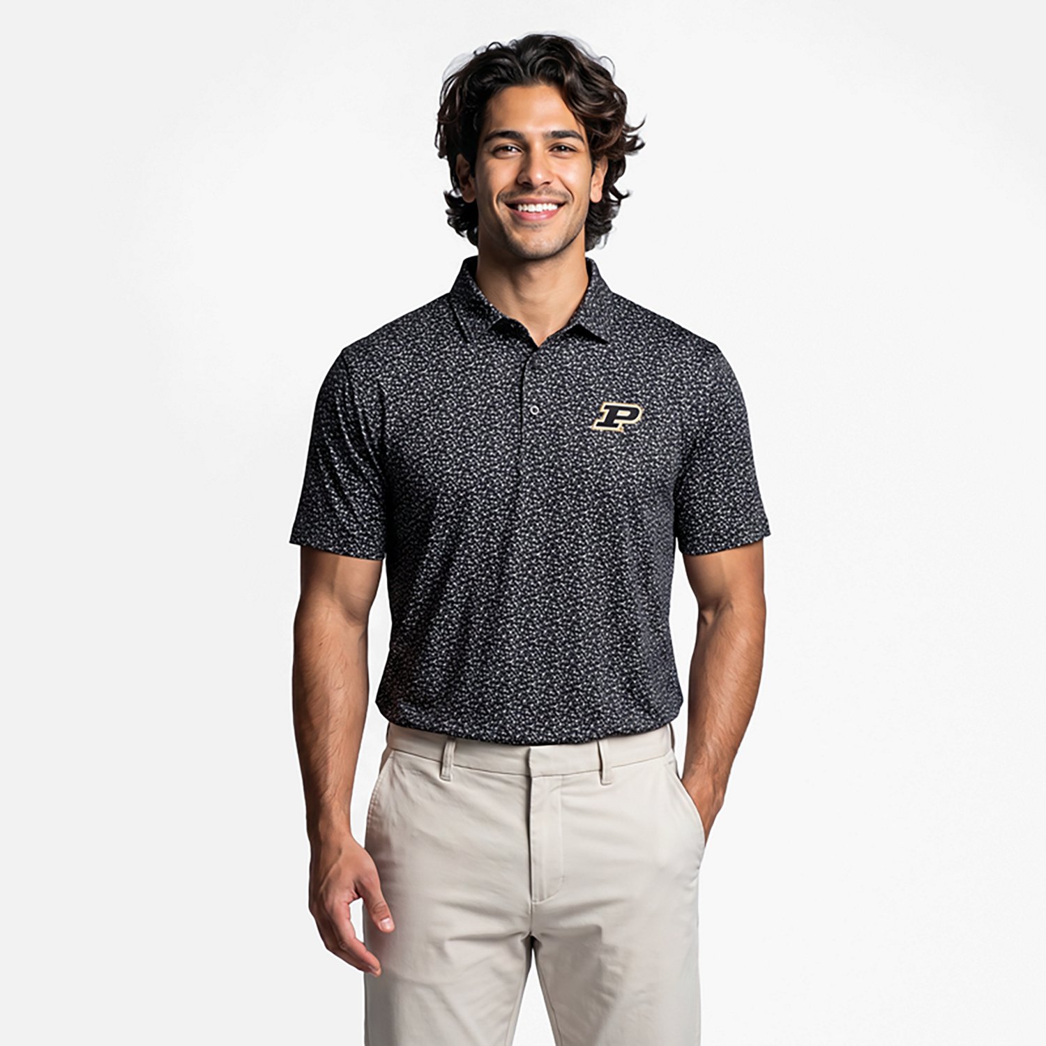Antigua Men's Purdue University Vigorous Polo Shirt