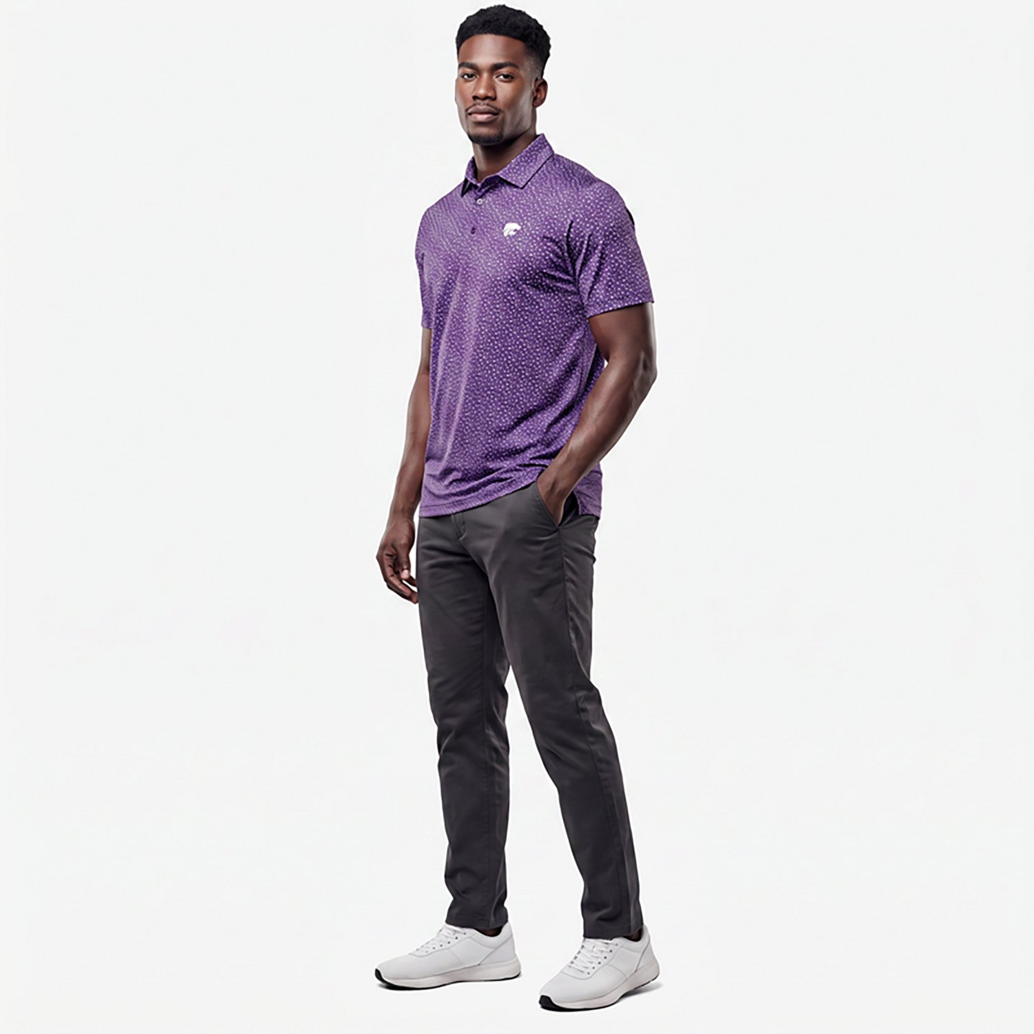 Antigua Men's Kansas State University Vigorous Polo Shirt - view number 2