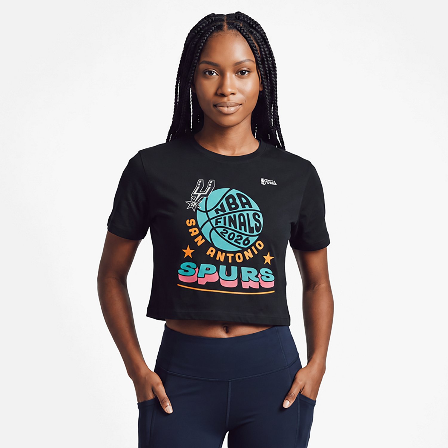 Stadium Essentials Women's San Antonio Spurs 25-26 Finals Open Book T-shirt