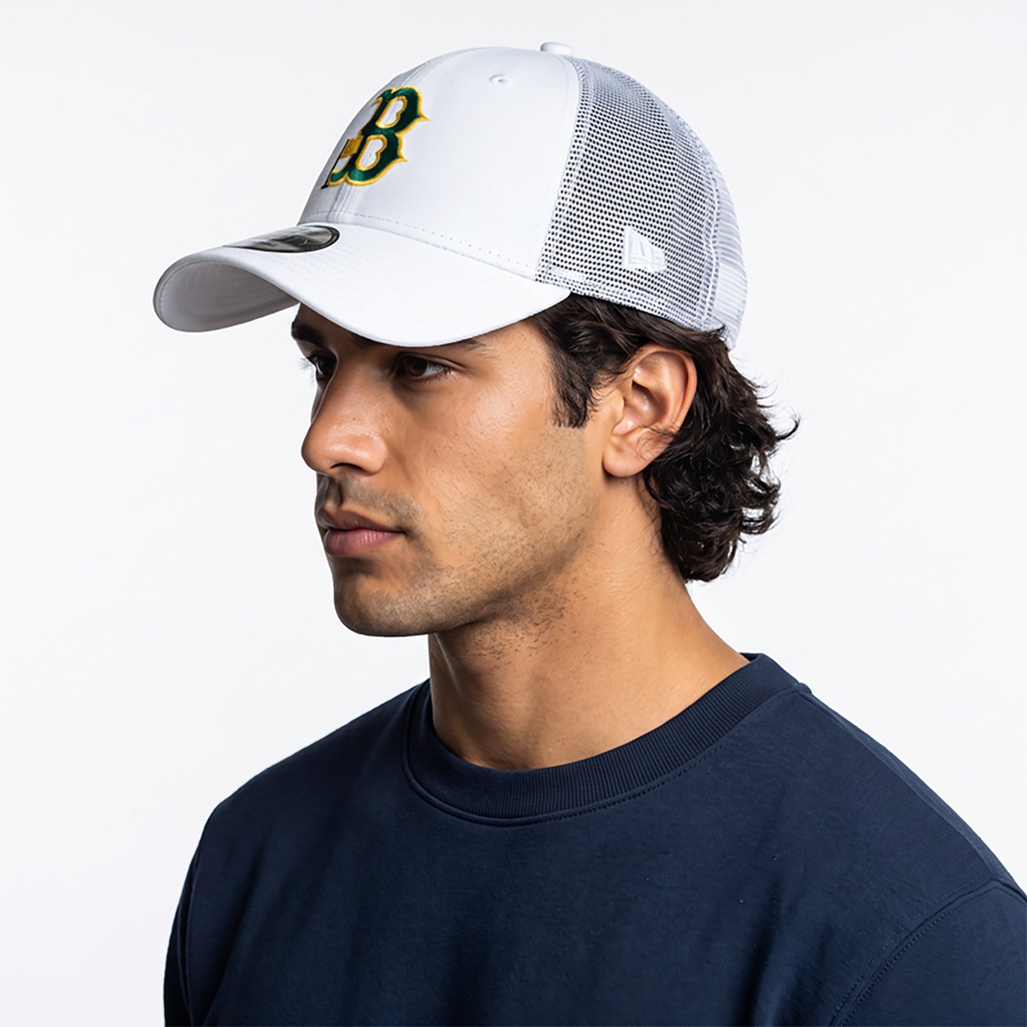 New Era Boston Red Sox Flag 9FORTY Trucker Adjustable Hat | Academy