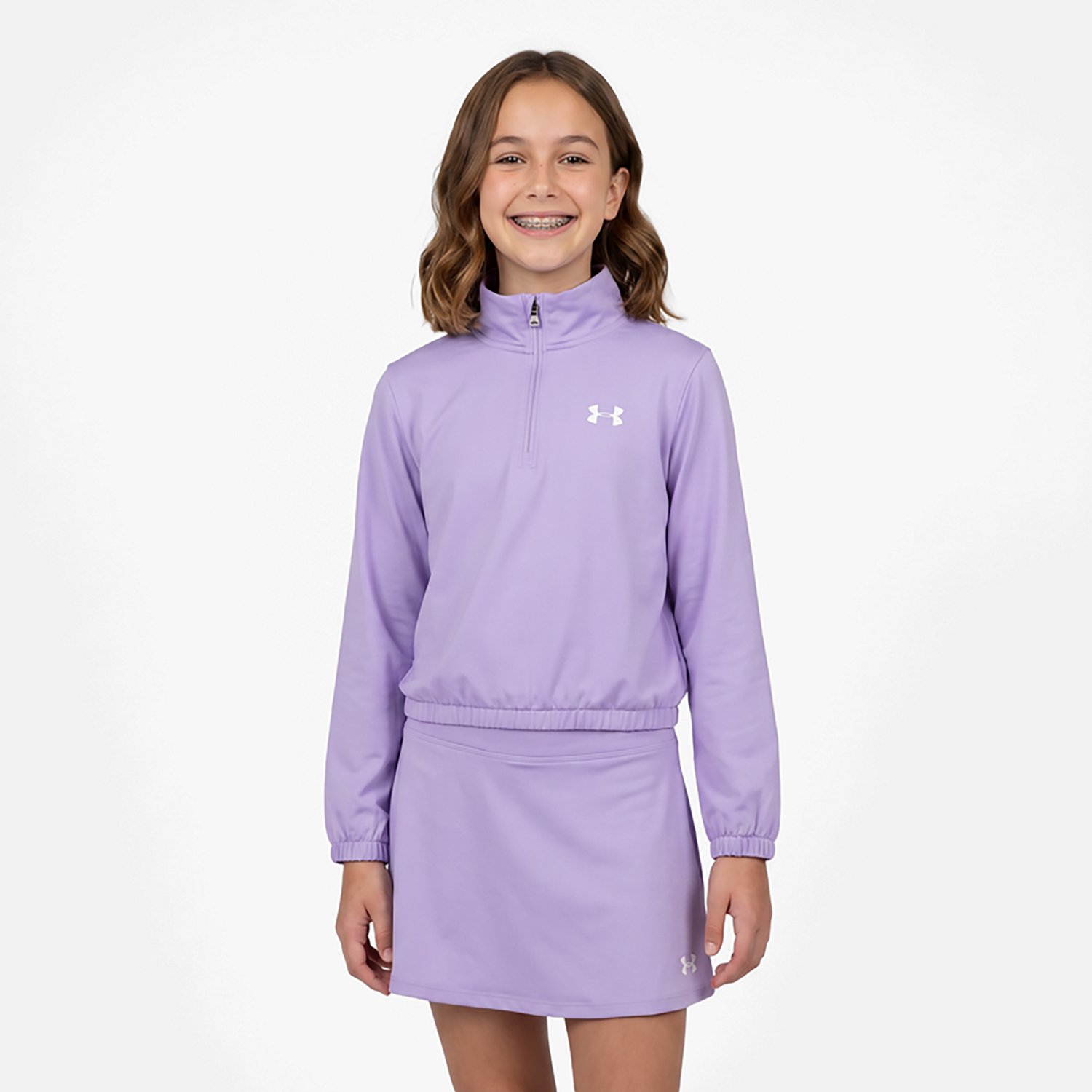 Under Armour Girls' 4-6X 1/4-Zip Skort Set - view number 2