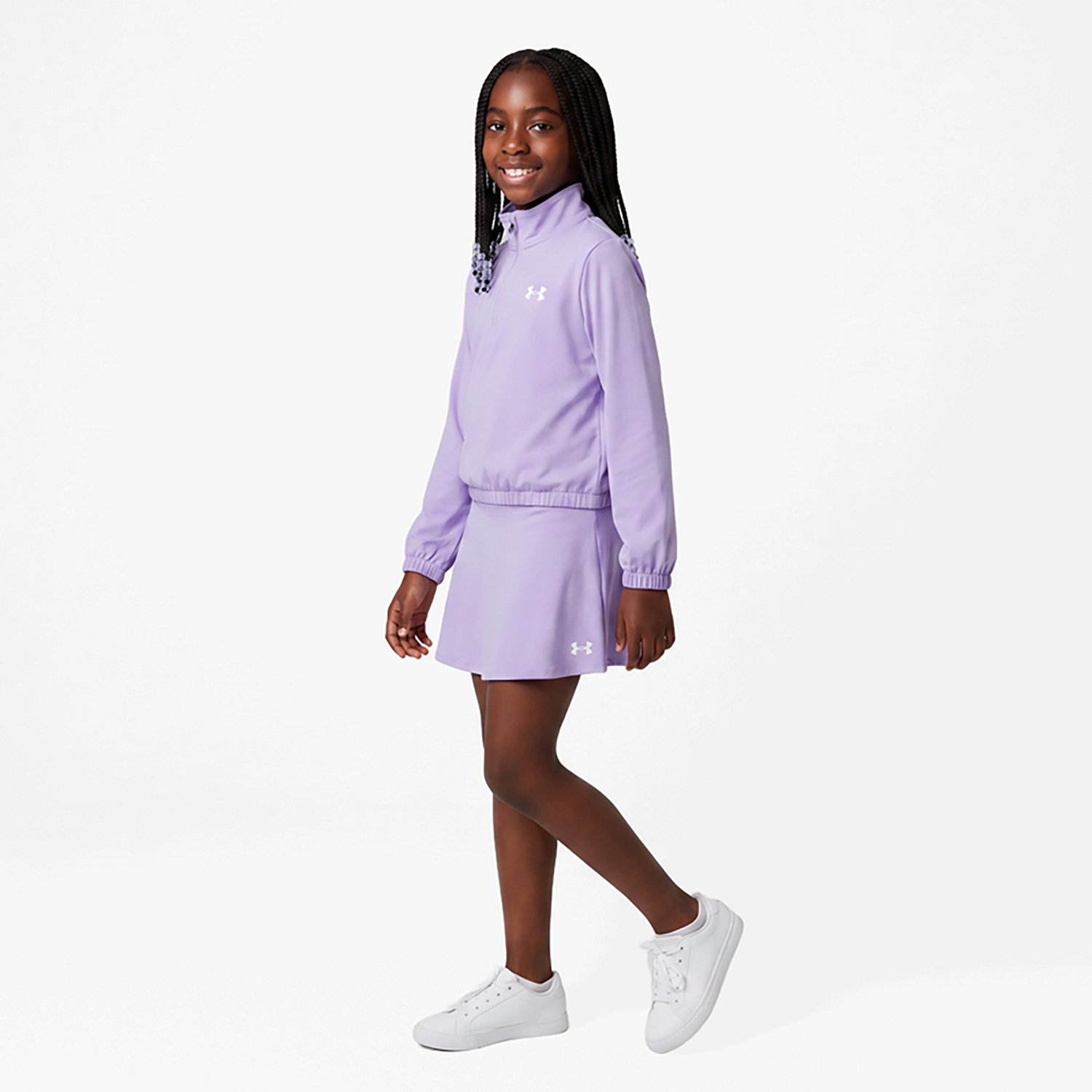 Under Armour Girls' 4-6X 1/4-Zip Skort Set - view number 3