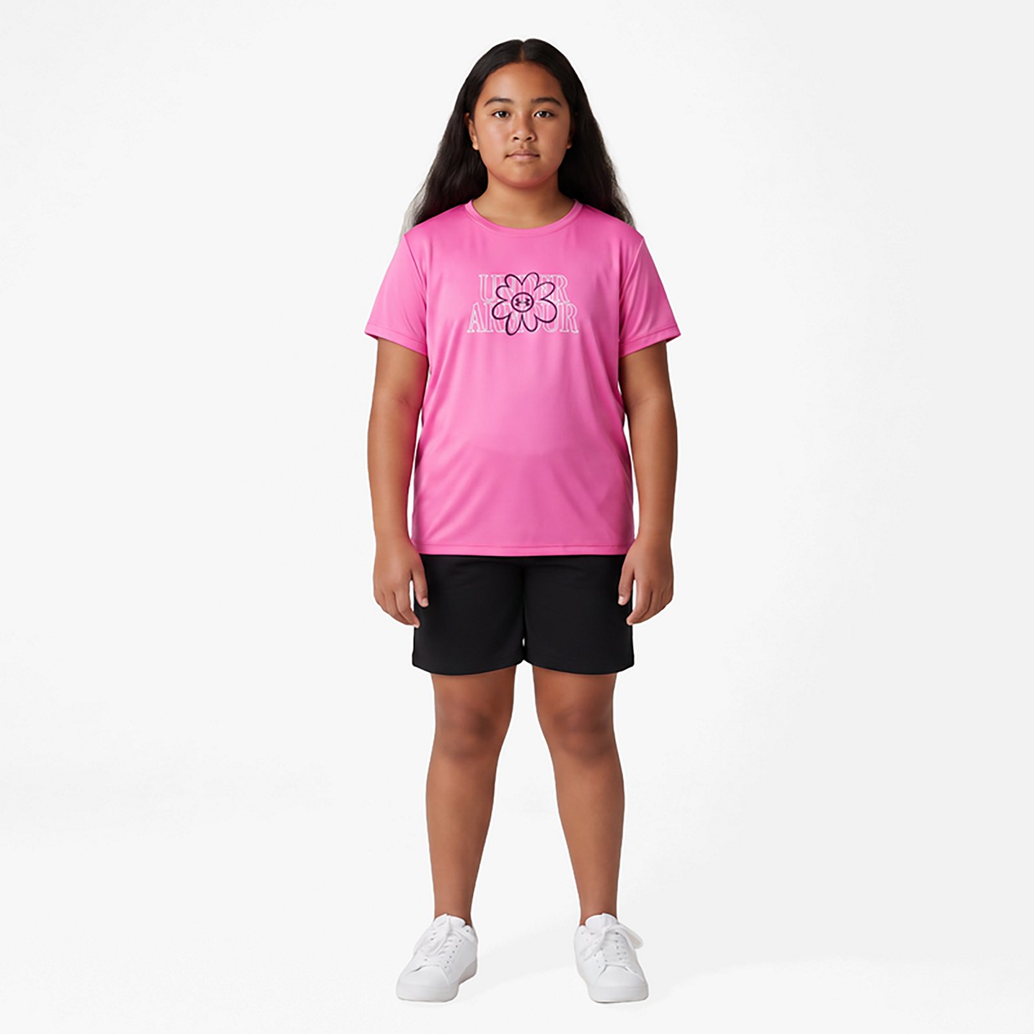 Under Armour Girls' Tech Flower Graphic T-shirt