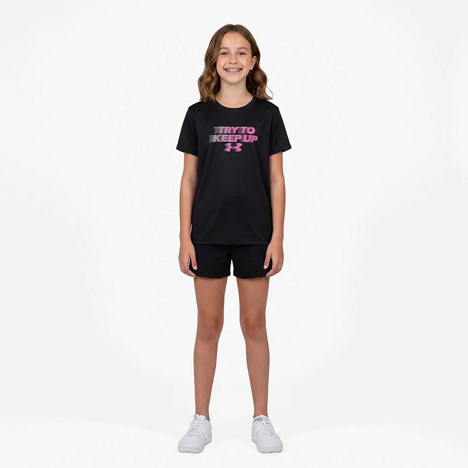 Under Armour Girls' Tech Keep Up Graphic T-shirt