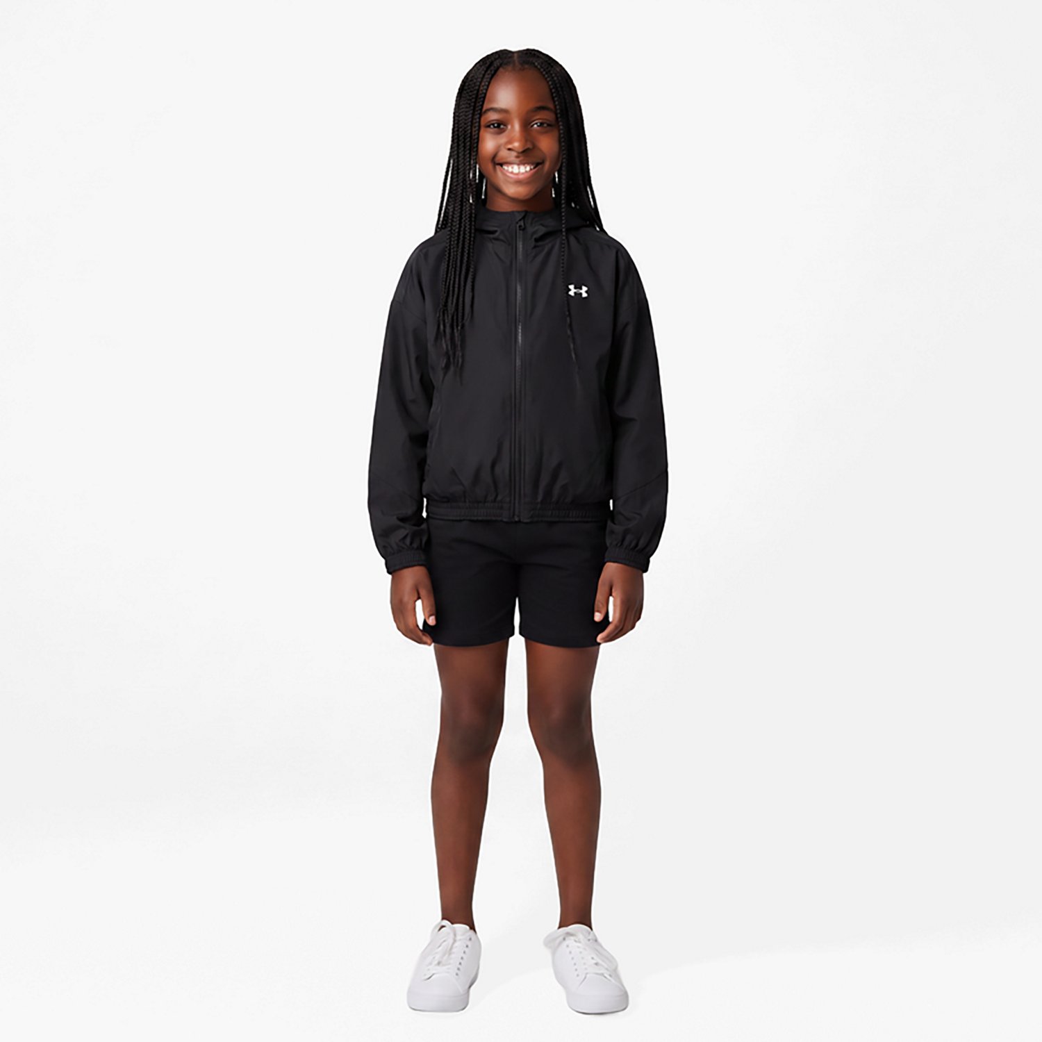 Under Armour Girls' Icon Woven Full-Zip Top