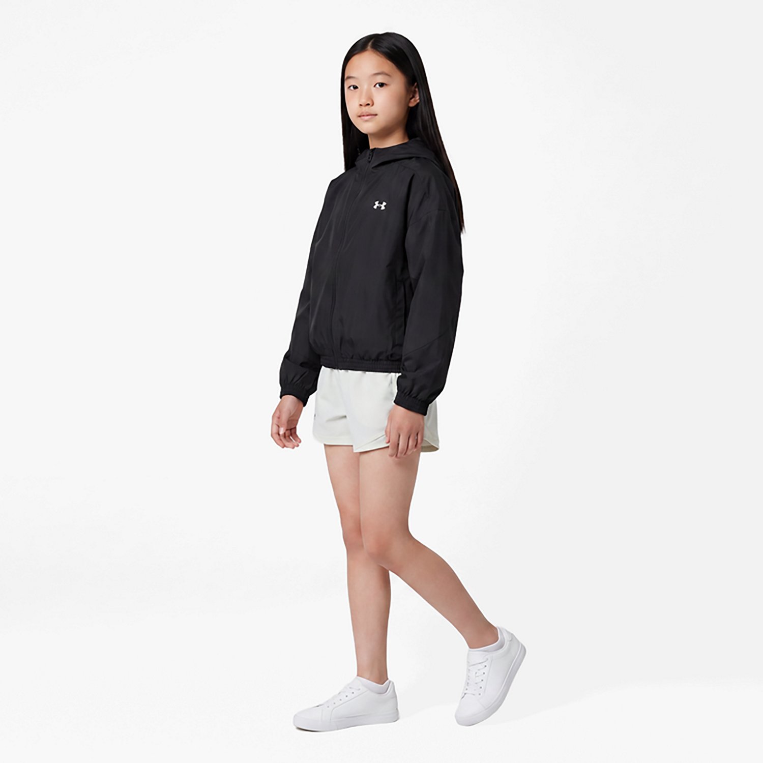 Under Armour Girls' Icon Woven Full-Zip Top - view number 3