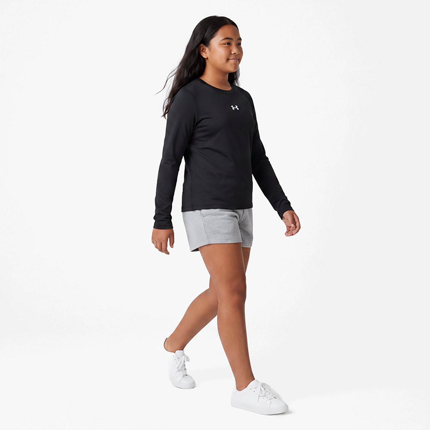 Under Armour Girls' ColdGear Crew Top - view number 3