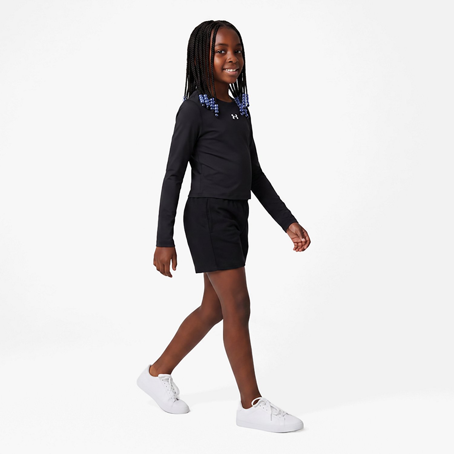 Under Armour Girls' HeatGear Crew Top - view number 2