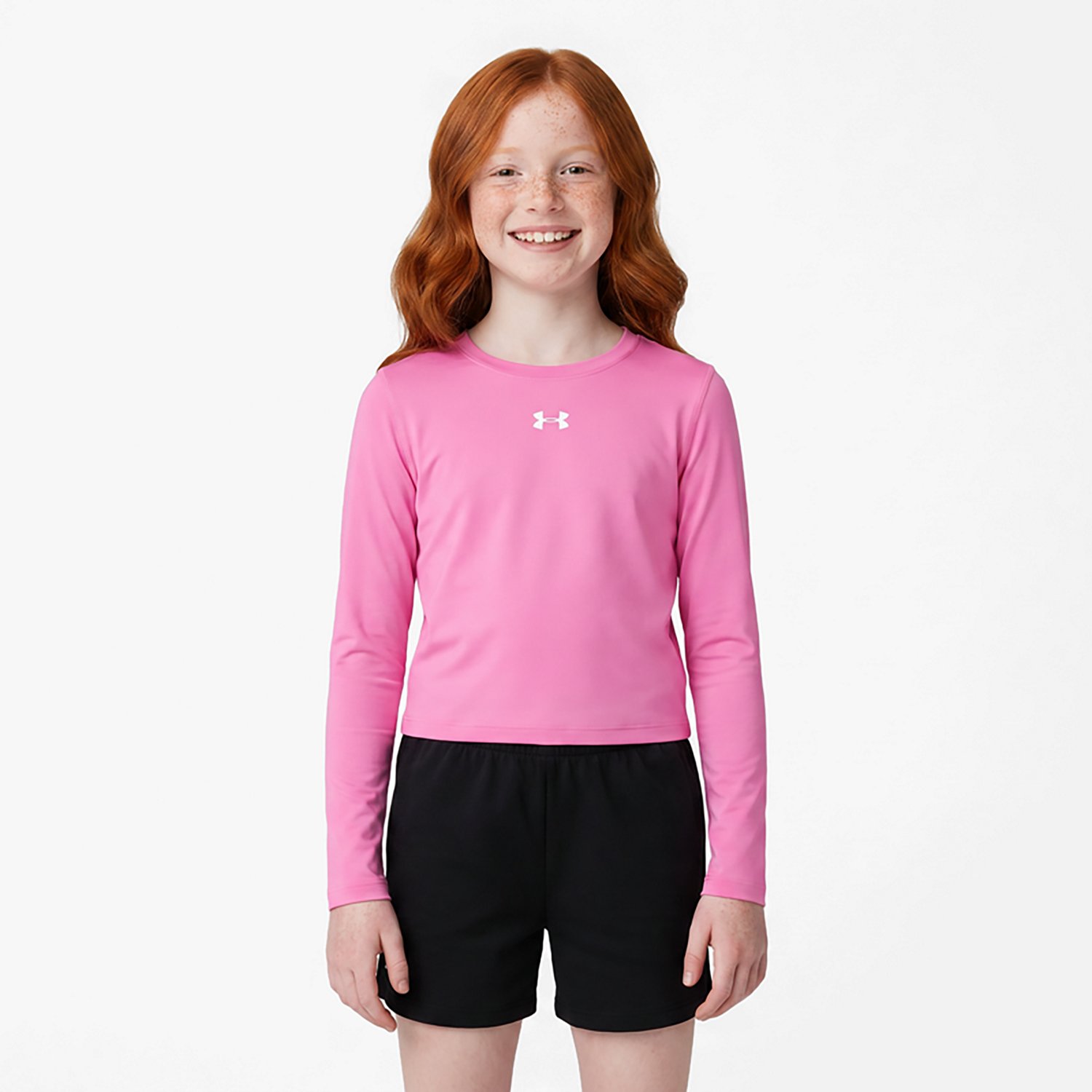 Under Armour Girls' HeatGear Crew Top
