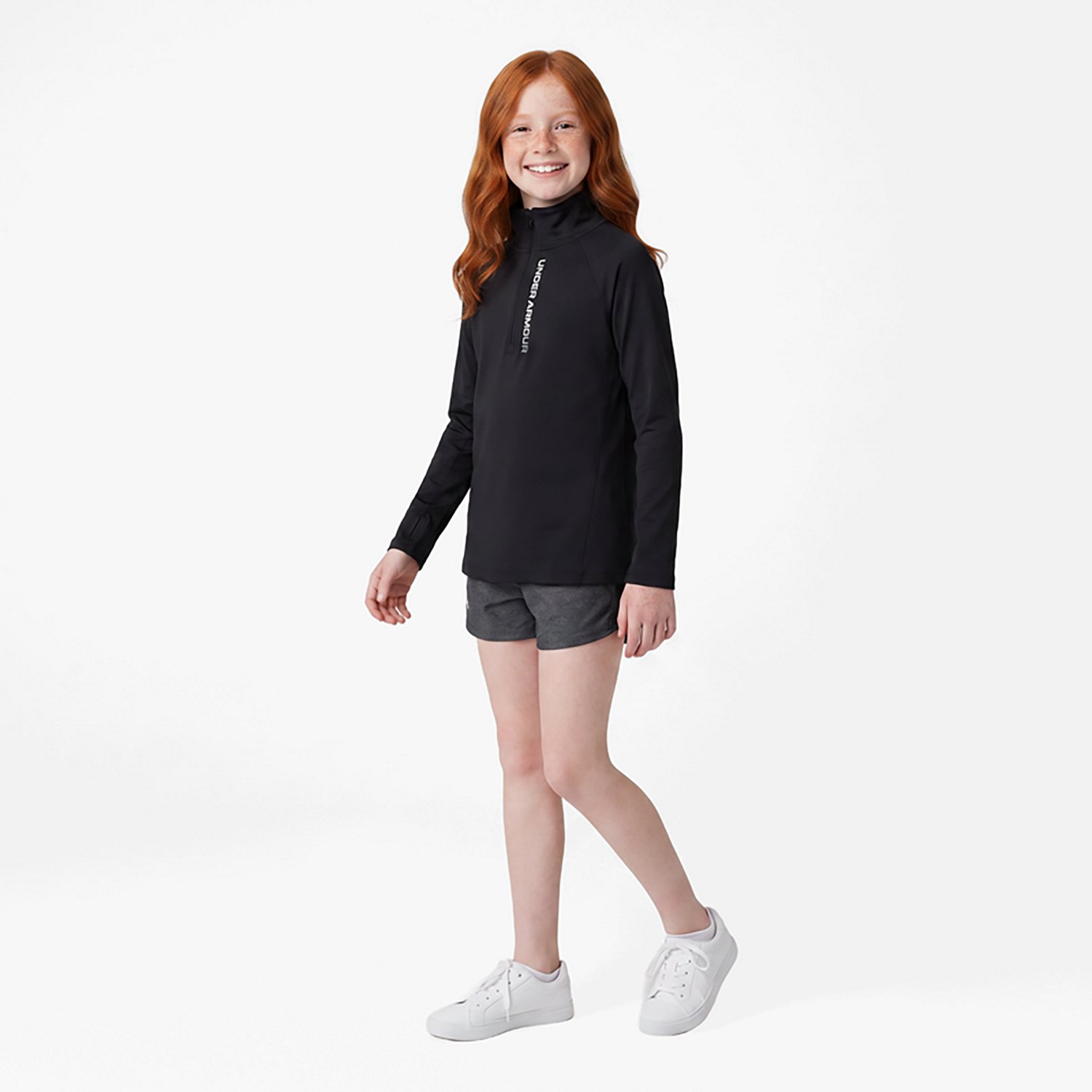 Under Armour Girls' Tech Branded 1/2-Zip Top - view number 2