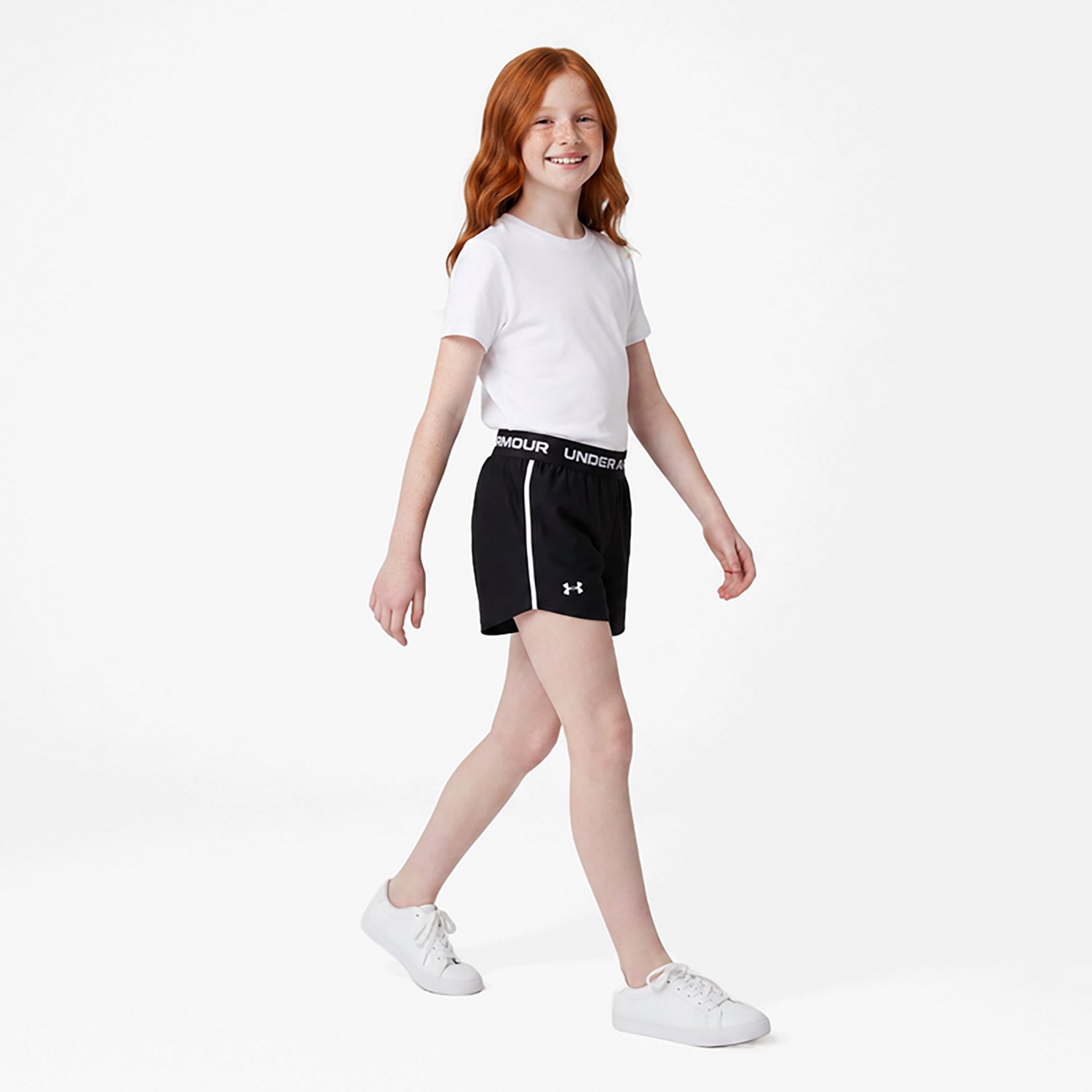 Under Armour Girls' UA Tech Play Up Shorts - view number 3