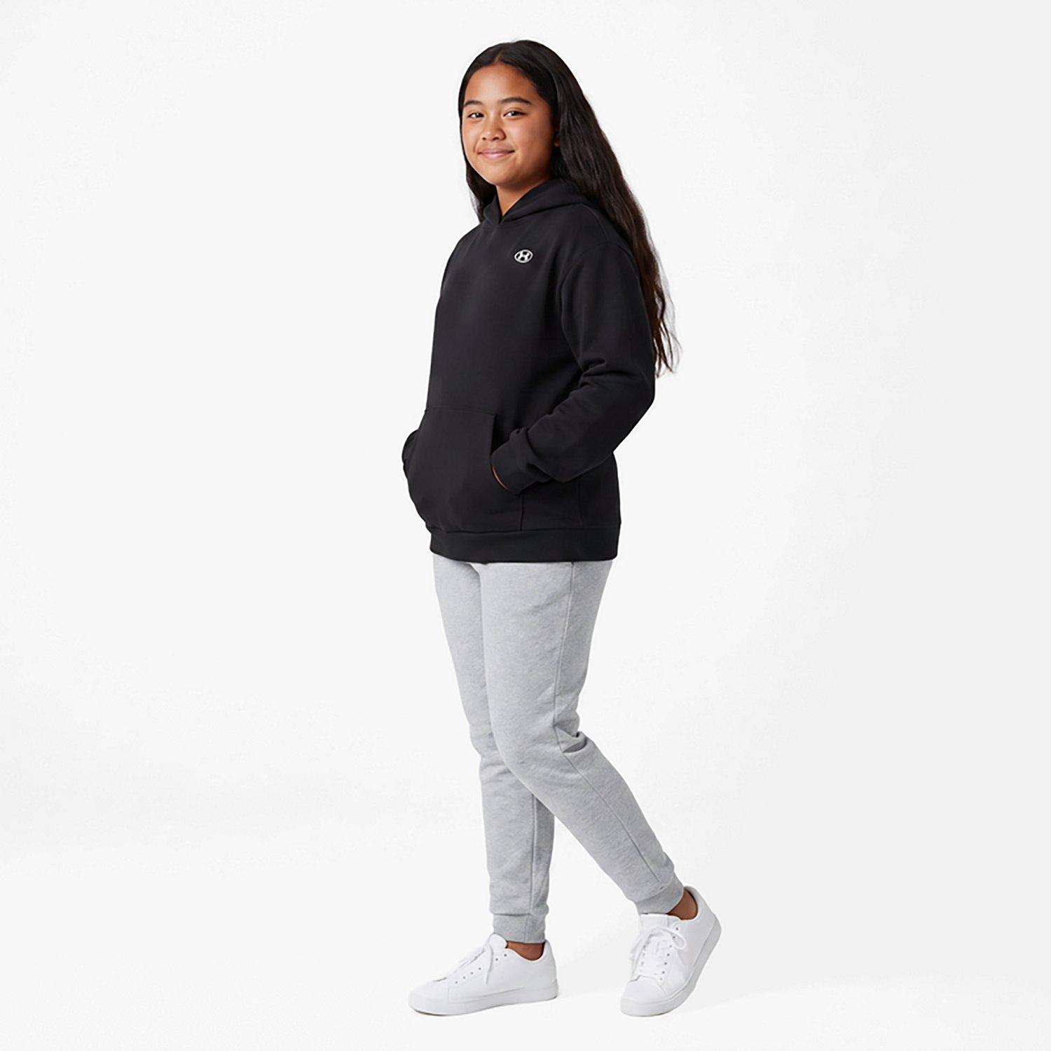 Under Armour Girls' Rival Fleece Hoodie - view number 2
