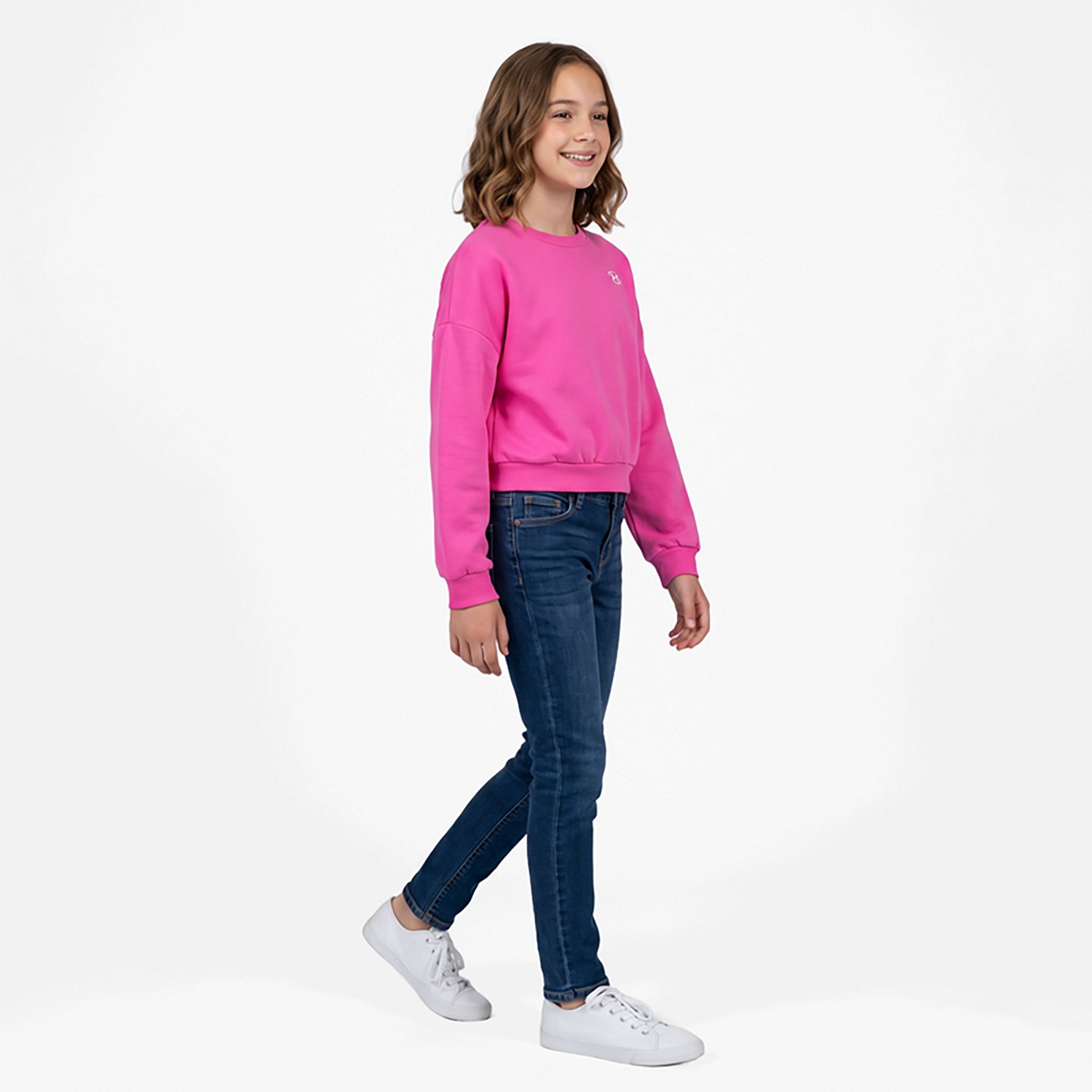 Under Armour Girls' Rival Fleece Crew Top - view number 3