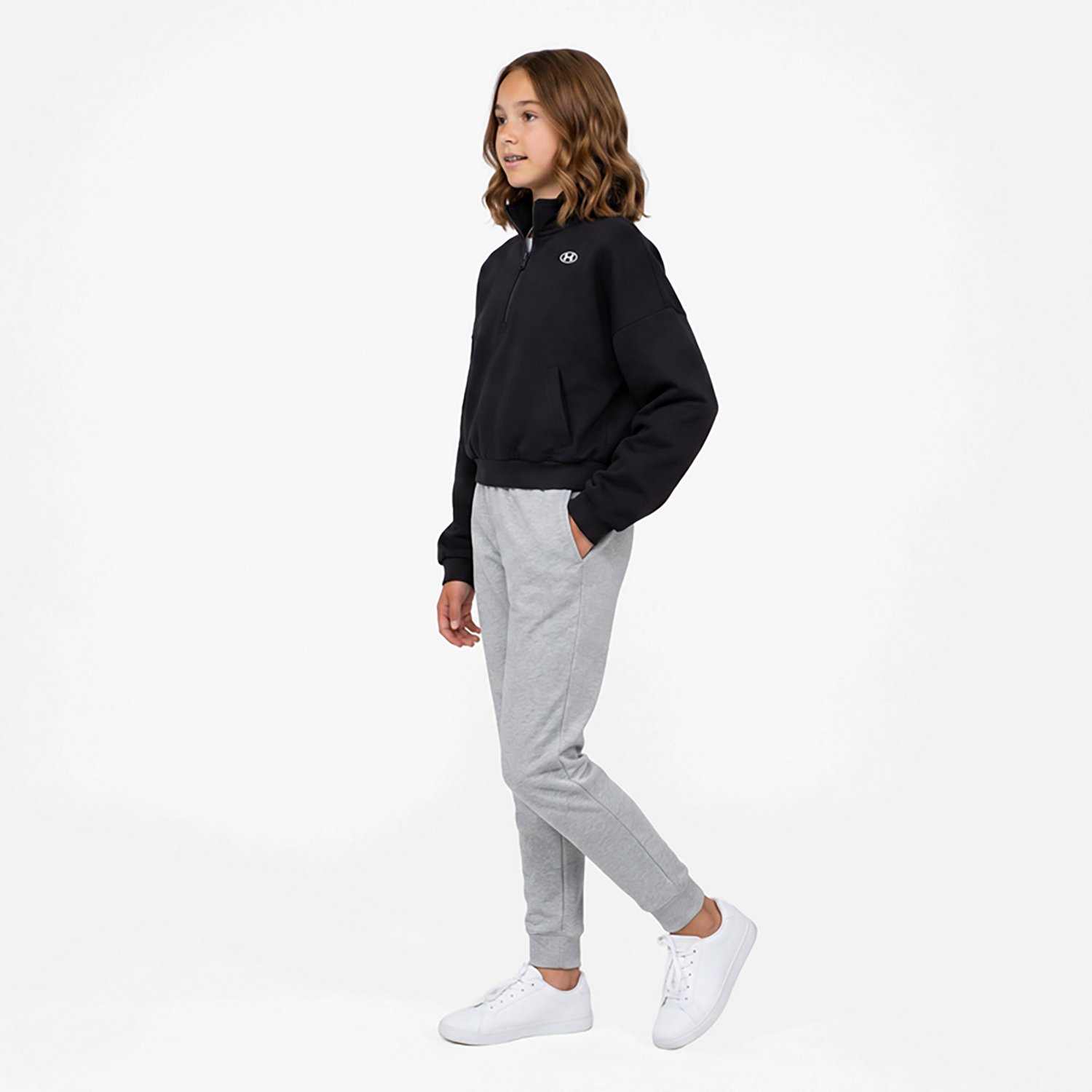 Under Armour Girls' Rival Fleece 1/2-Zip Top - view number 3