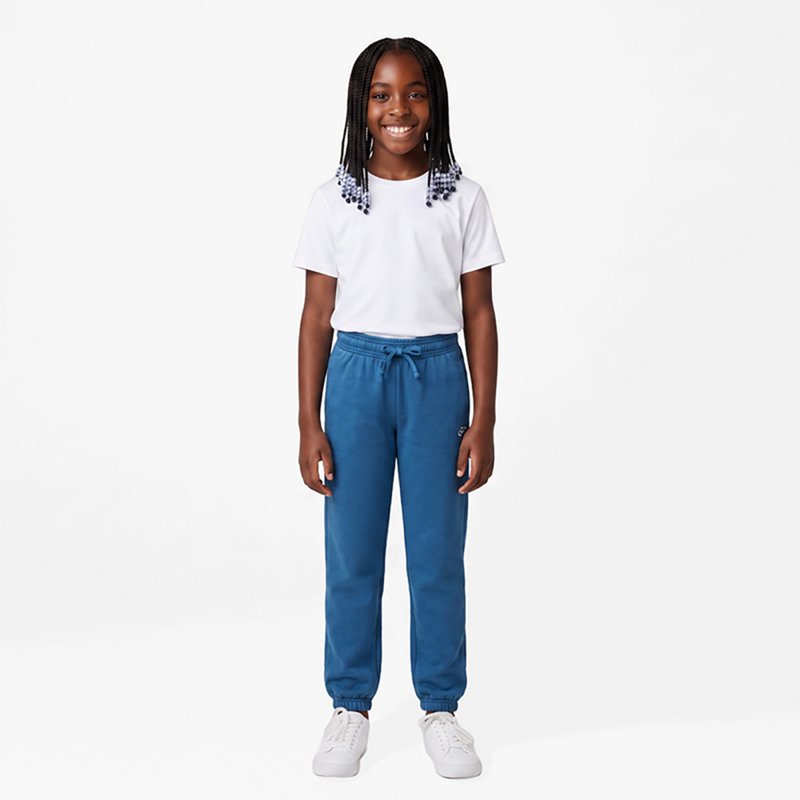 Under Armour Girls' Rival Fleece Joggers, Medium, Aegean Blue Light Hthr/White