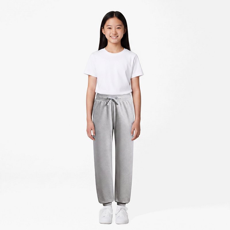 Under Armour Girls' Rival Fleece Joggers, Medium, Mod Gray Light Heather/White