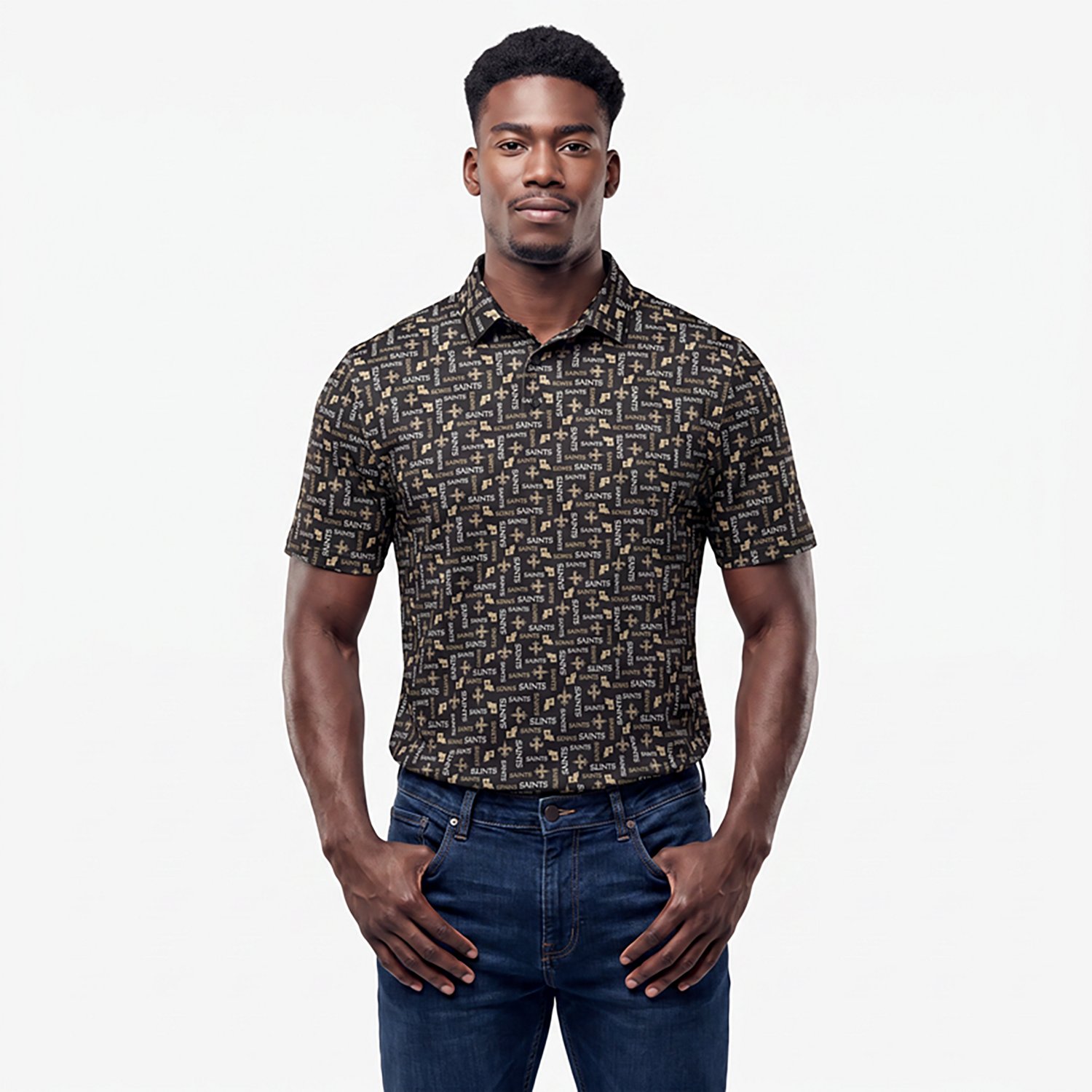 Antigua Men's New Orleans Saints Season Tickets Polo Shirt