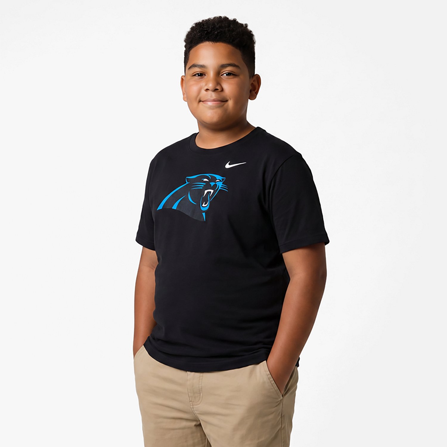 Nike Boys' Carolina Panthers Logo Graphic T-shirt