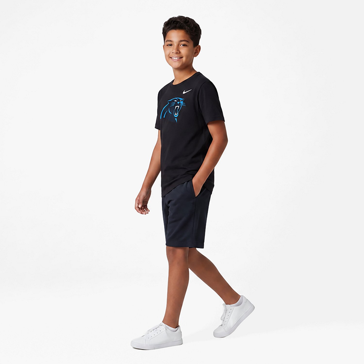Nike Boys' Carolina Panthers Logo Graphic T-shirt