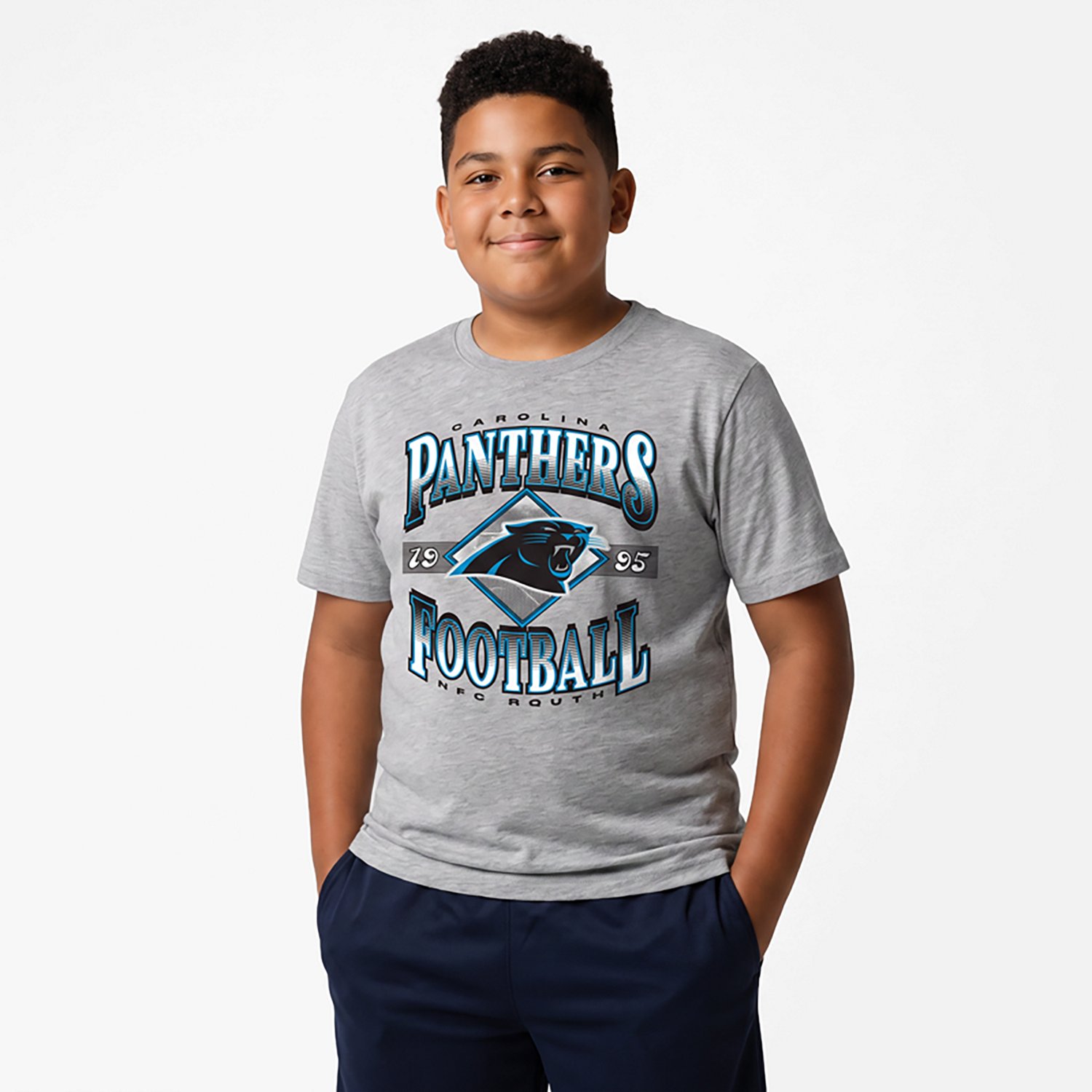 Outerstuff Kids' Carolina Panthers Of Days Past Graphic T-shirt