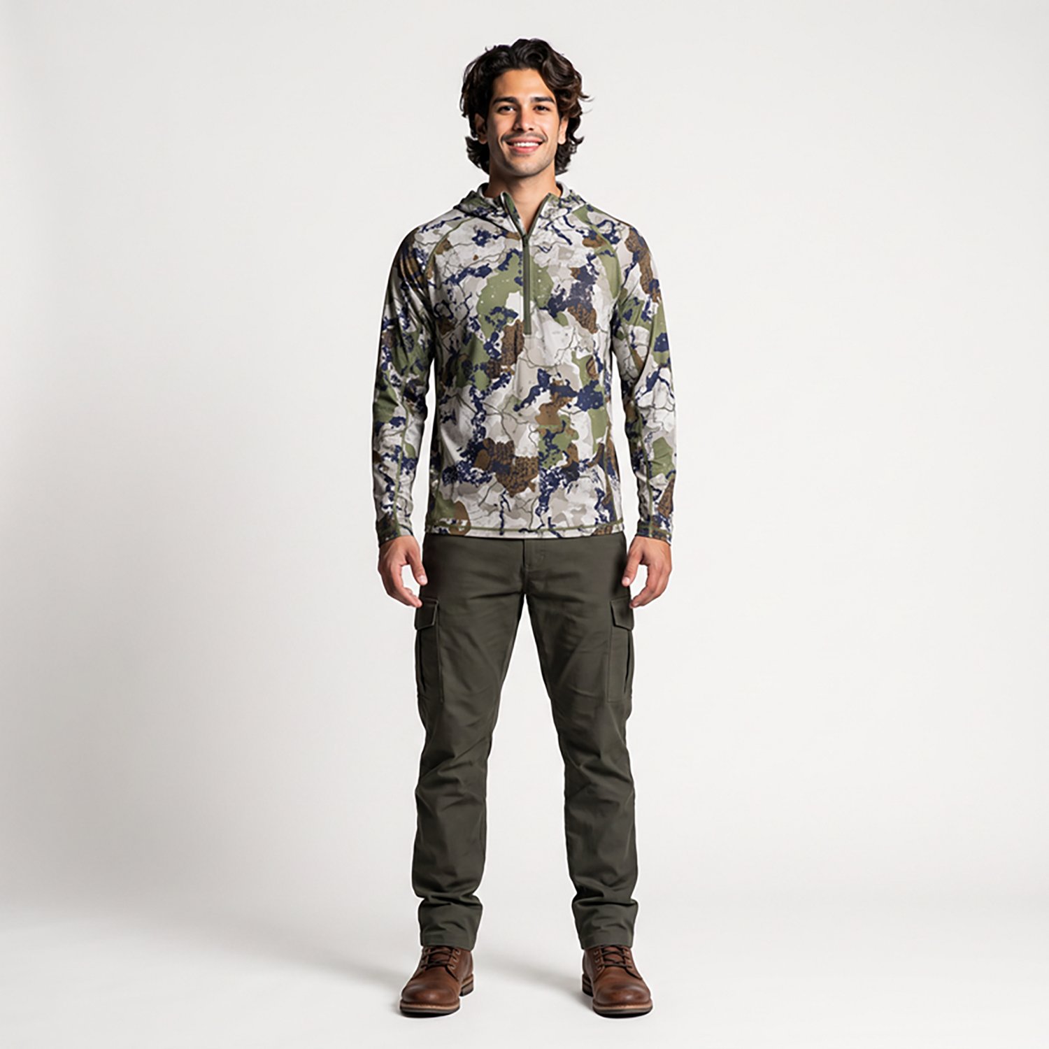 King's Camo Men's Elevation 1/4 Zip Hoodie