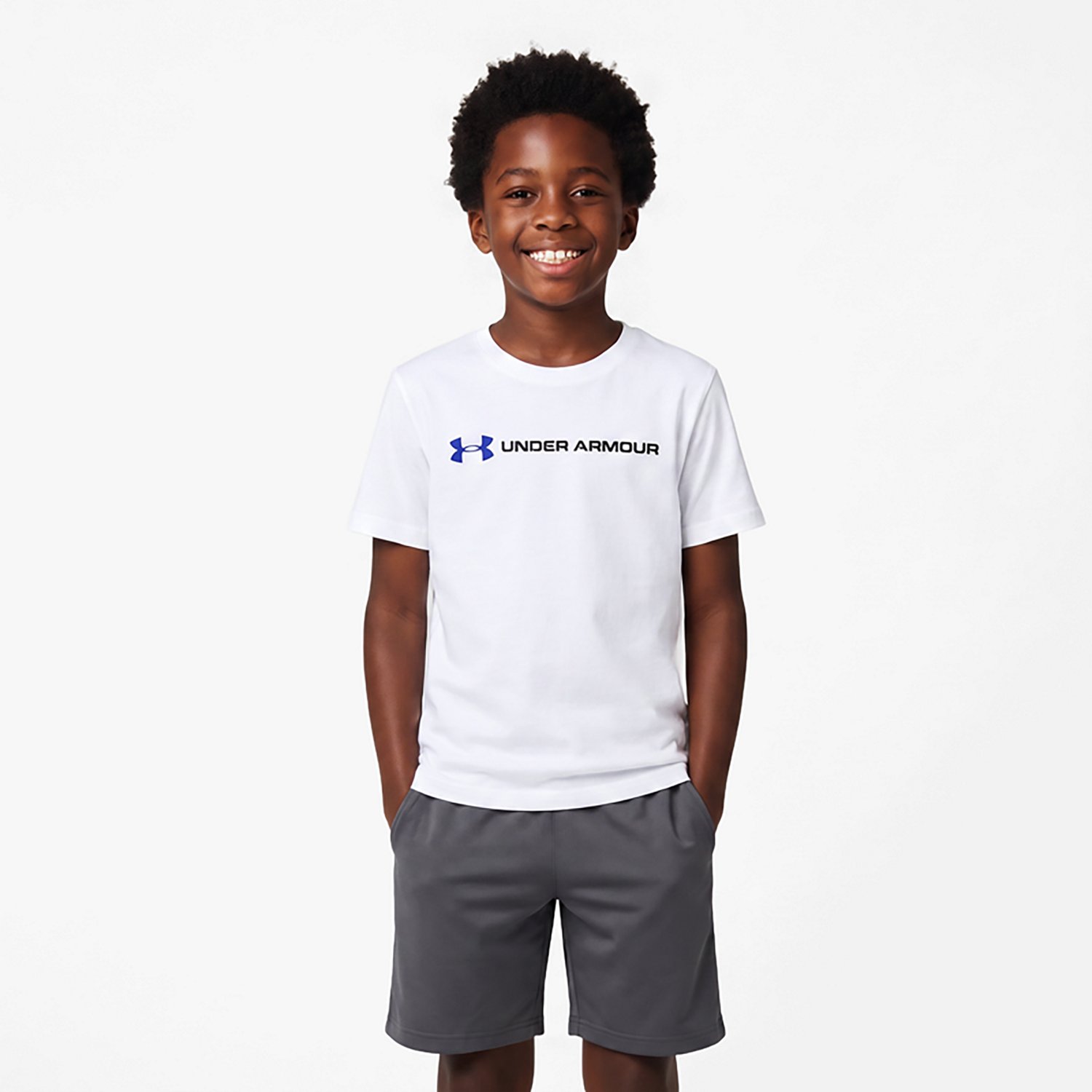 Under Armour Boys' Logo Wordmark T-shirt - view number 2