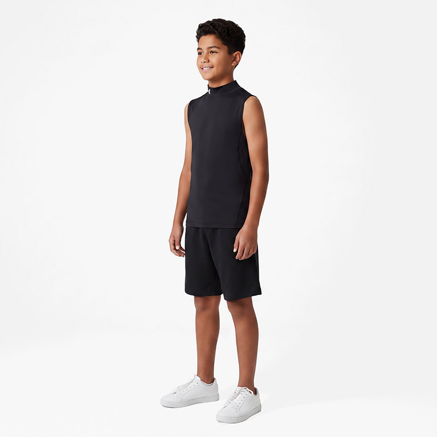 Under Armour Boys' HeatGear Mock Sleeveless Top - view number 3