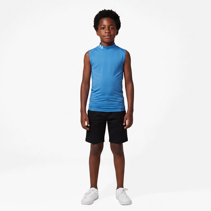 Under Armour Boys' HeatGear Mock Sleeveless Top