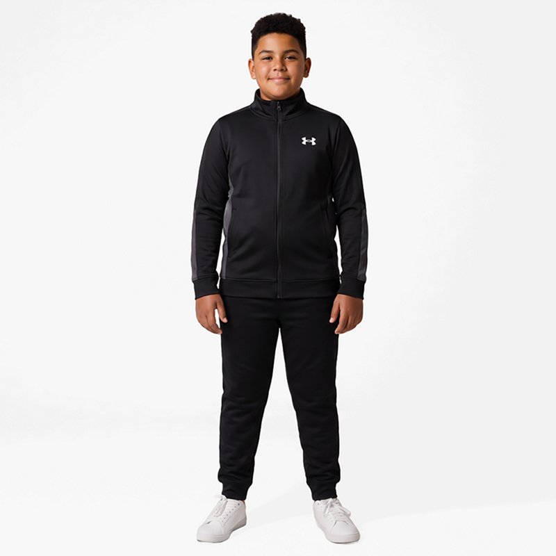 Under Armour Boys' 8-20 Basketball Long-Sleeve Jacket - Black