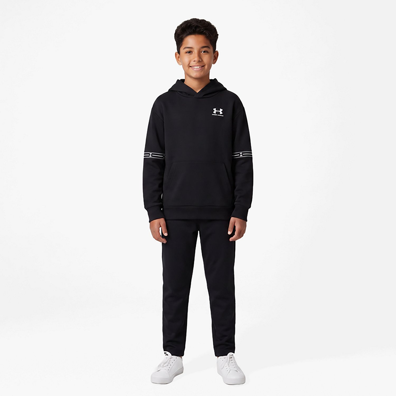 Under Armour Boys' Icon Fleece Taped Hoodie