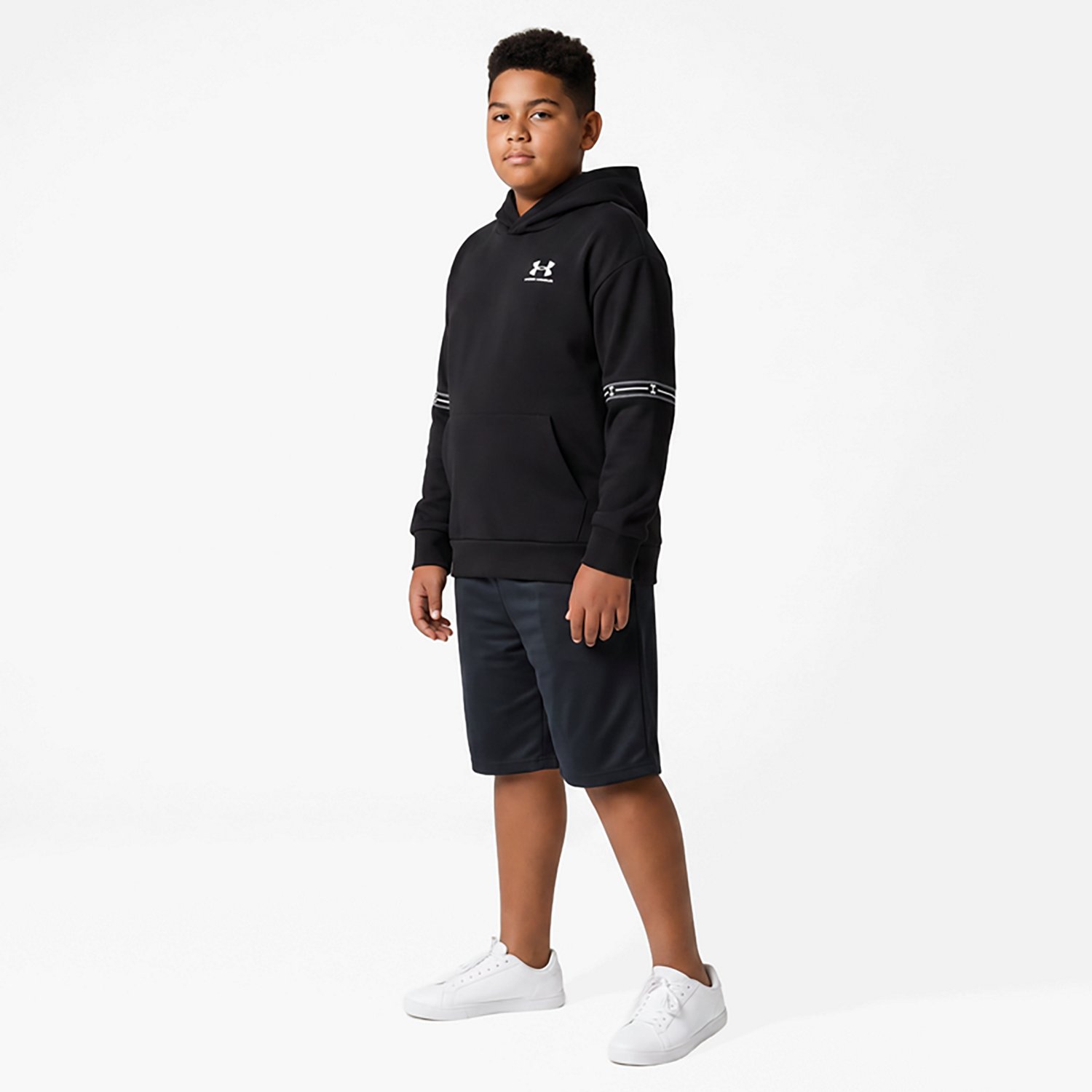 Under Armour Boys' Icon Fleece Taped Hoodie